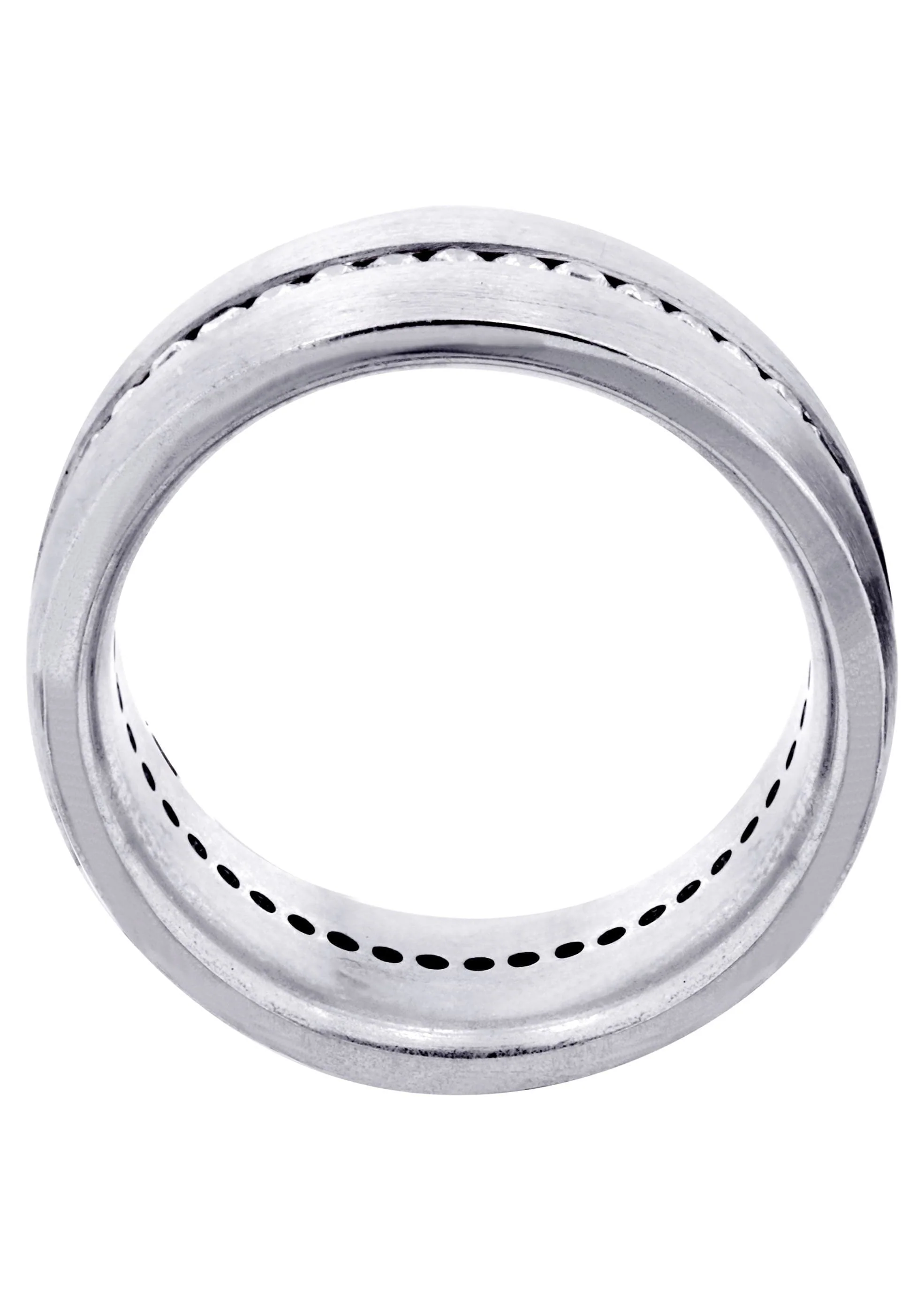 Diamond Mens Wedding Band | 1.41 Carats | Satin Finish (Russell) - Image 3