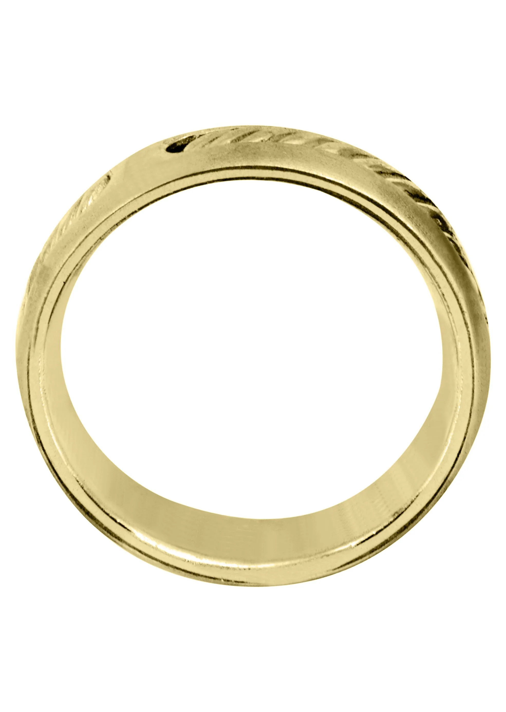 Yellow Gold Diamond Mens Wedding Band | 0.07 Carats | Satin Finish (Julius) - Image 3