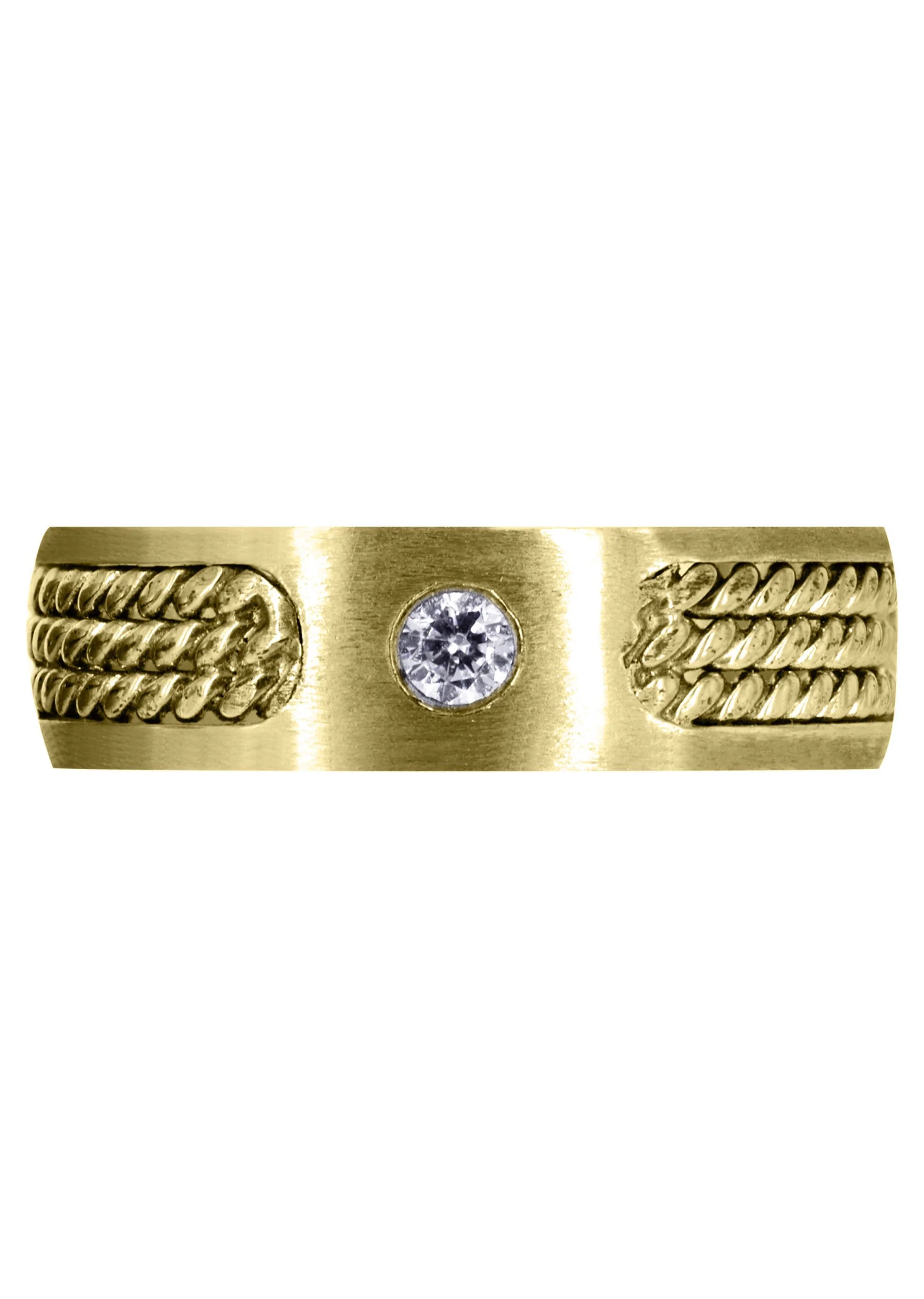 Yellow Gold Diamond Mens Engagement Ring | 0.1 Carats (Damon) - Image 2