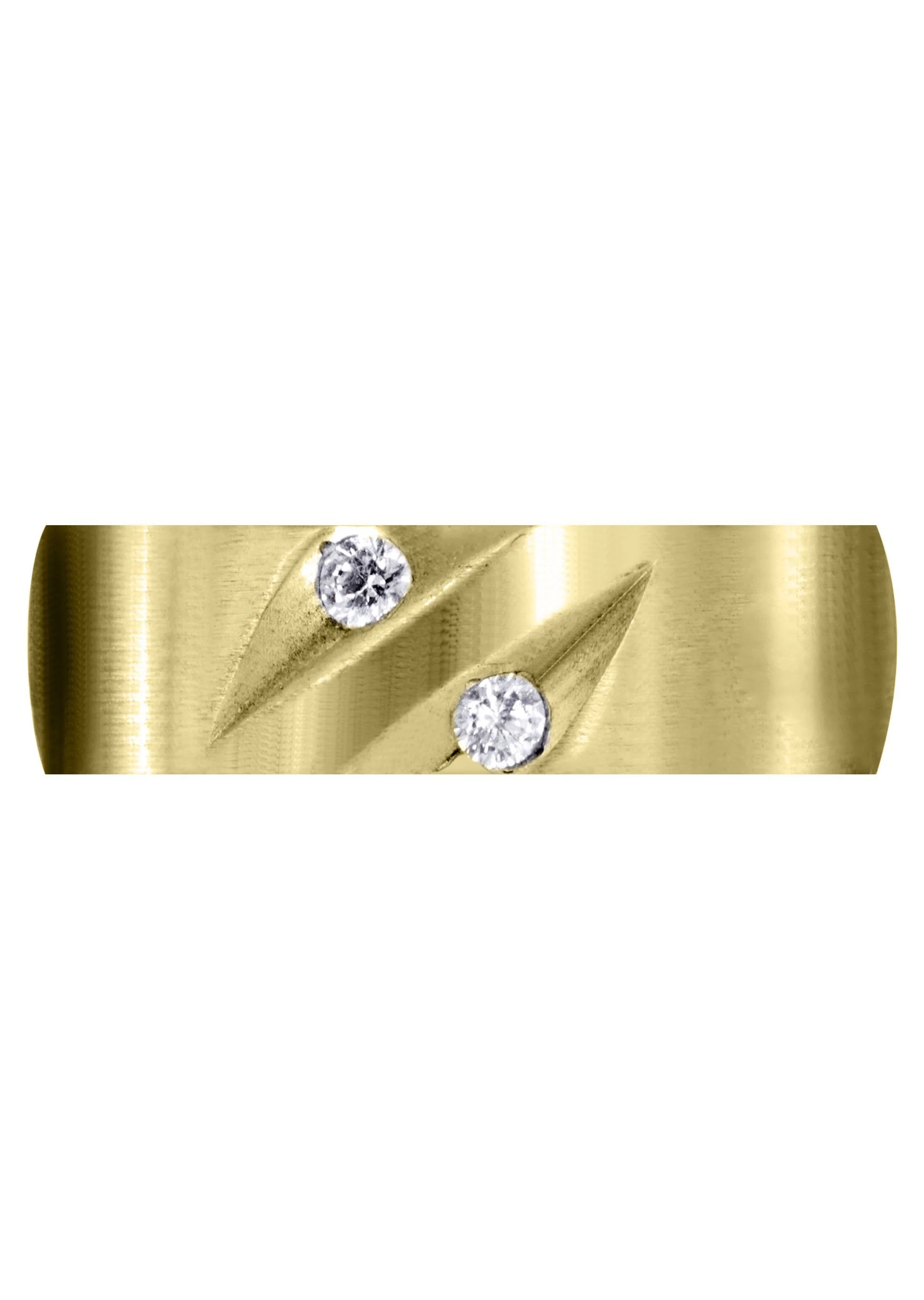 Yellow Gold Diamond Mens Engagement Ring | 0.14 Carats | Satin Finish (Troy) - Image 2