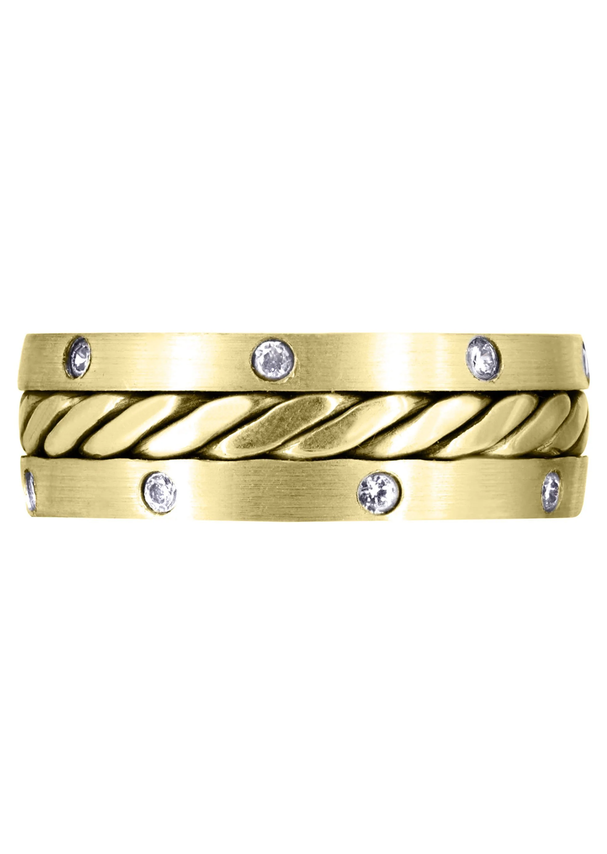 Yellow Gold Diamond Mens Wedding Band | 0.24 Carats (Dillon) - Image 2