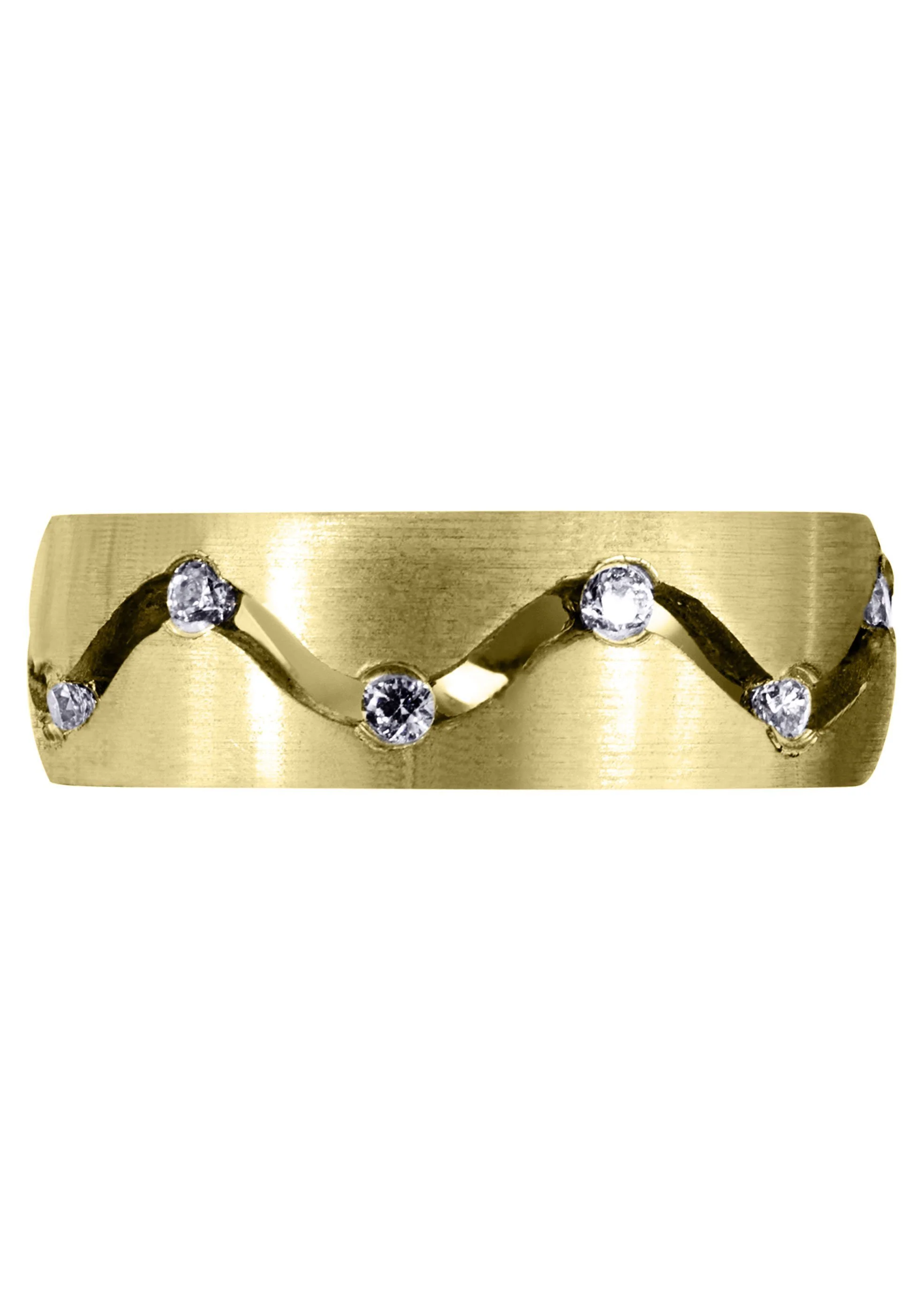 Yellow Gold Diamond Mens Wedding Band | 0.36 Carats (Danny) - Image 2