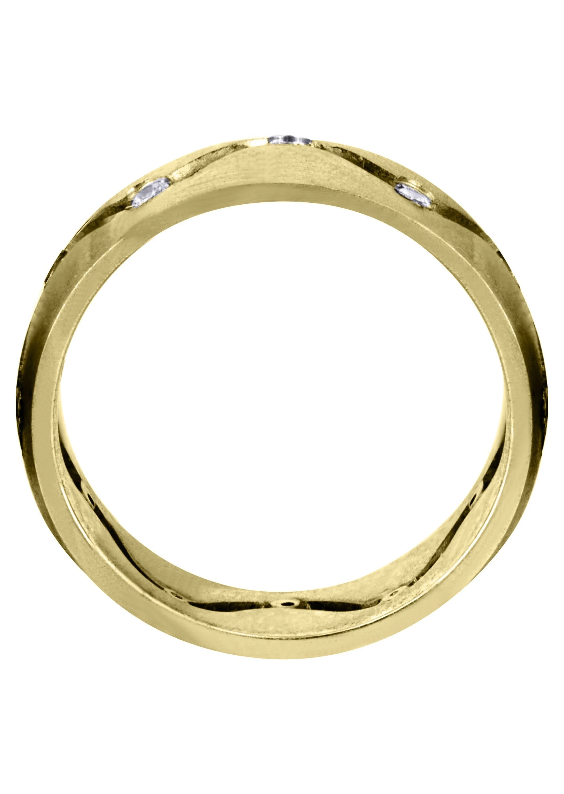 Yellow Gold Diamond Mens Wedding Band | 0.36 Carats (Danny) - Image 3