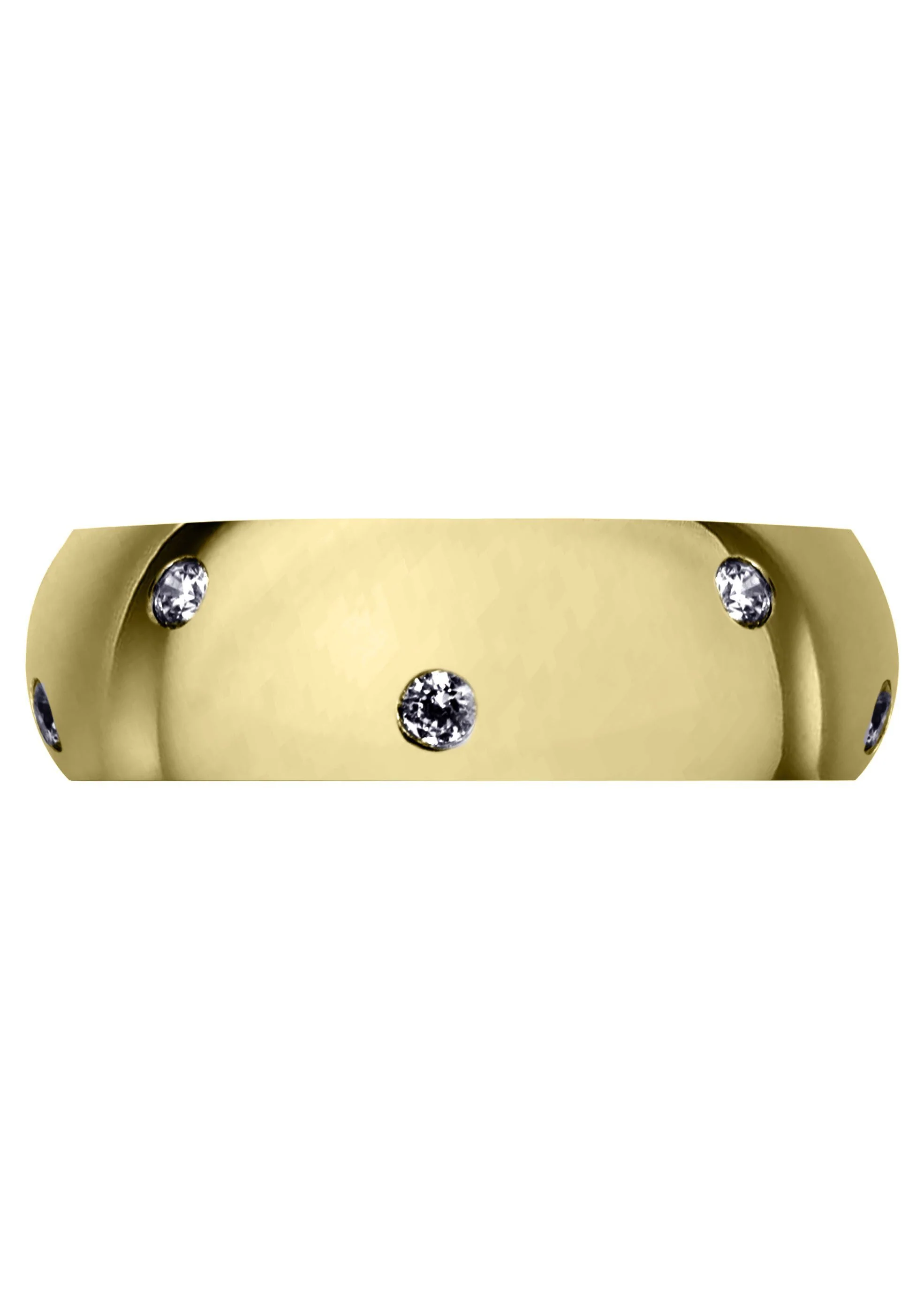 Yellow Gold Diamond Mens Wedding Band | 0.36 Carats | High Polish Finish (Solomon) - Image 2