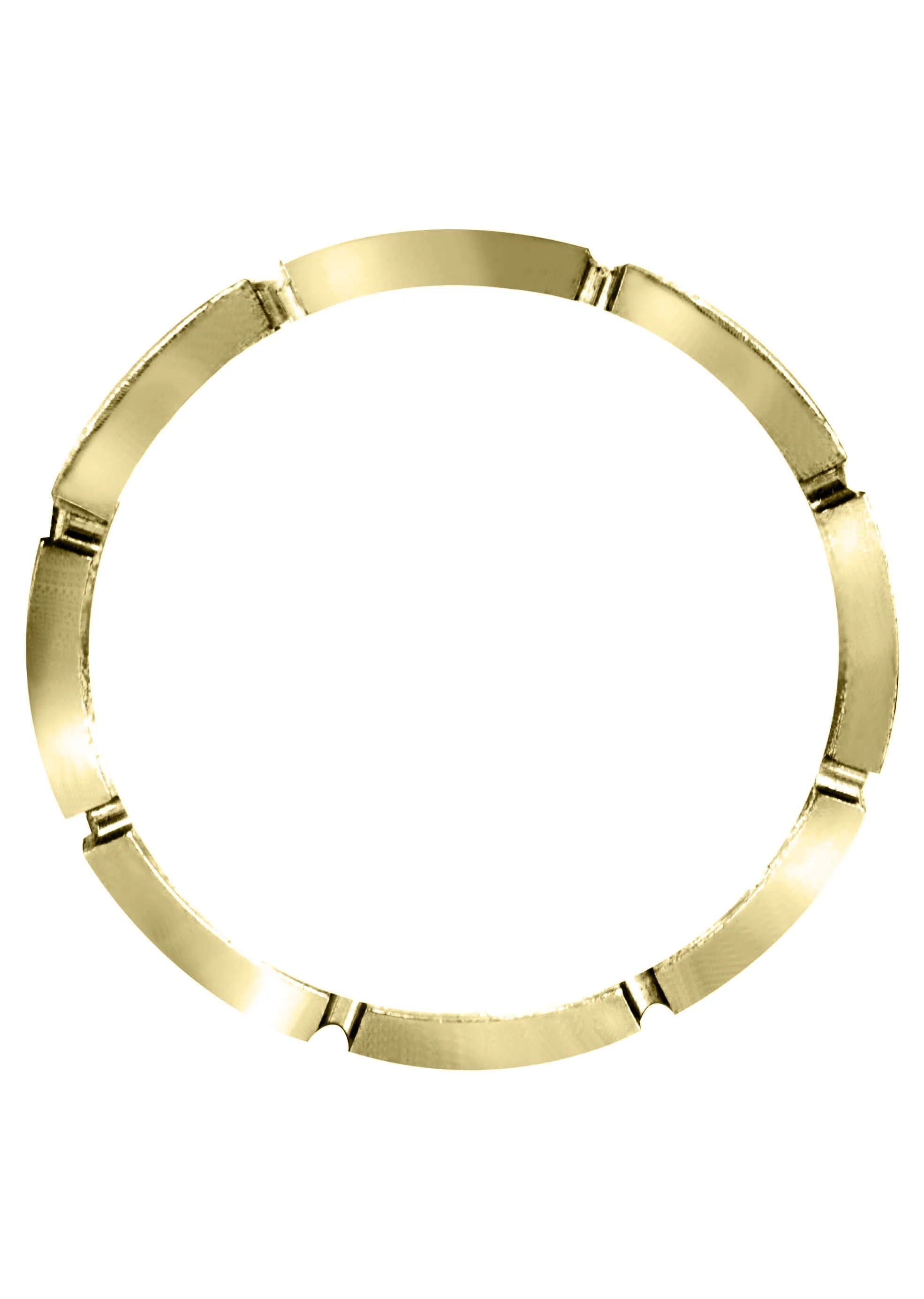 Yellow Gold Diamond Mens Wedding Band | 0.36 Carats | Satin Finish (Gregory) - Image 3