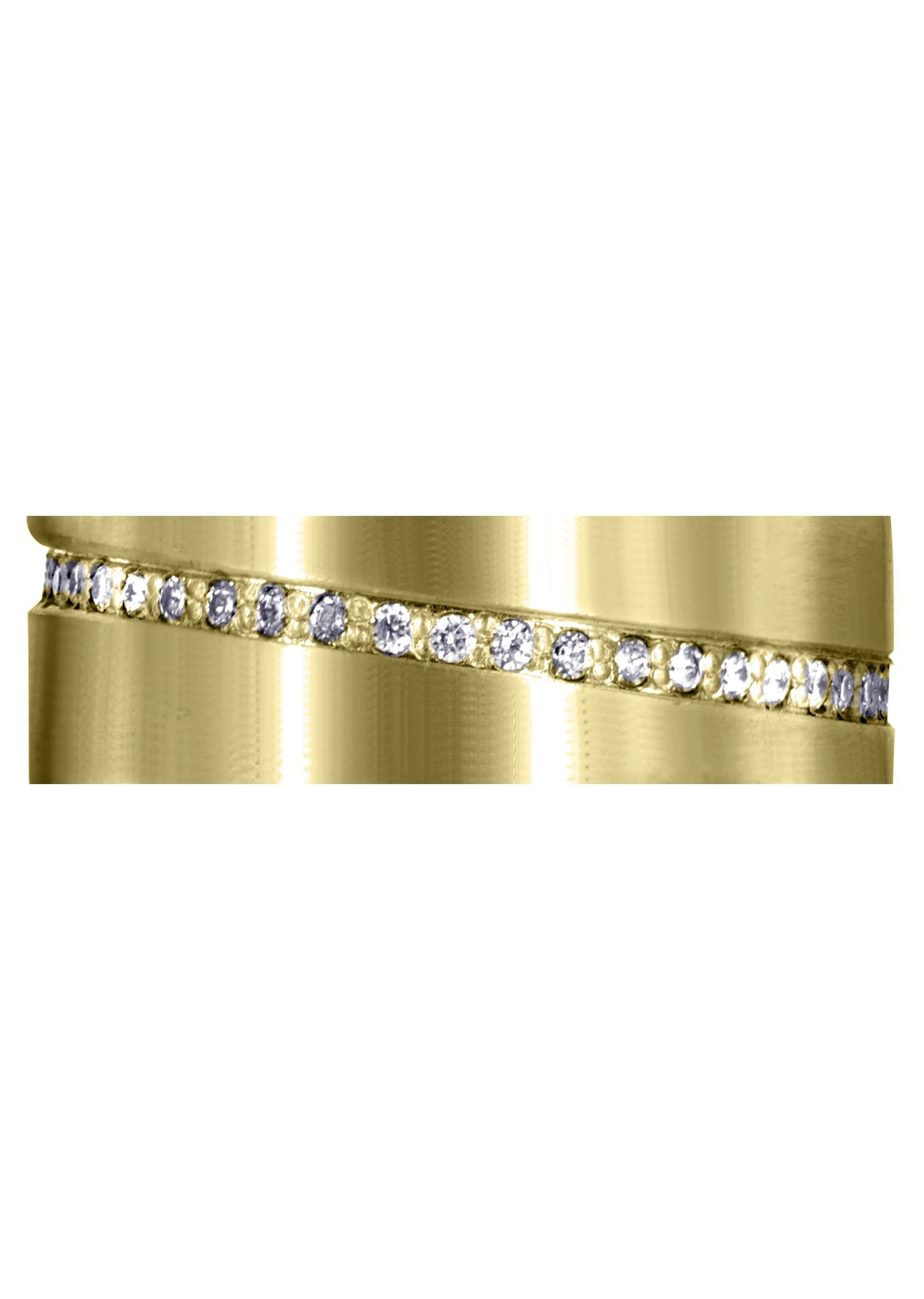 Yellow Gold Diamond Mens Engagement Ring | 0.45 Carats | Satin Finish (Sergio) - Image 2