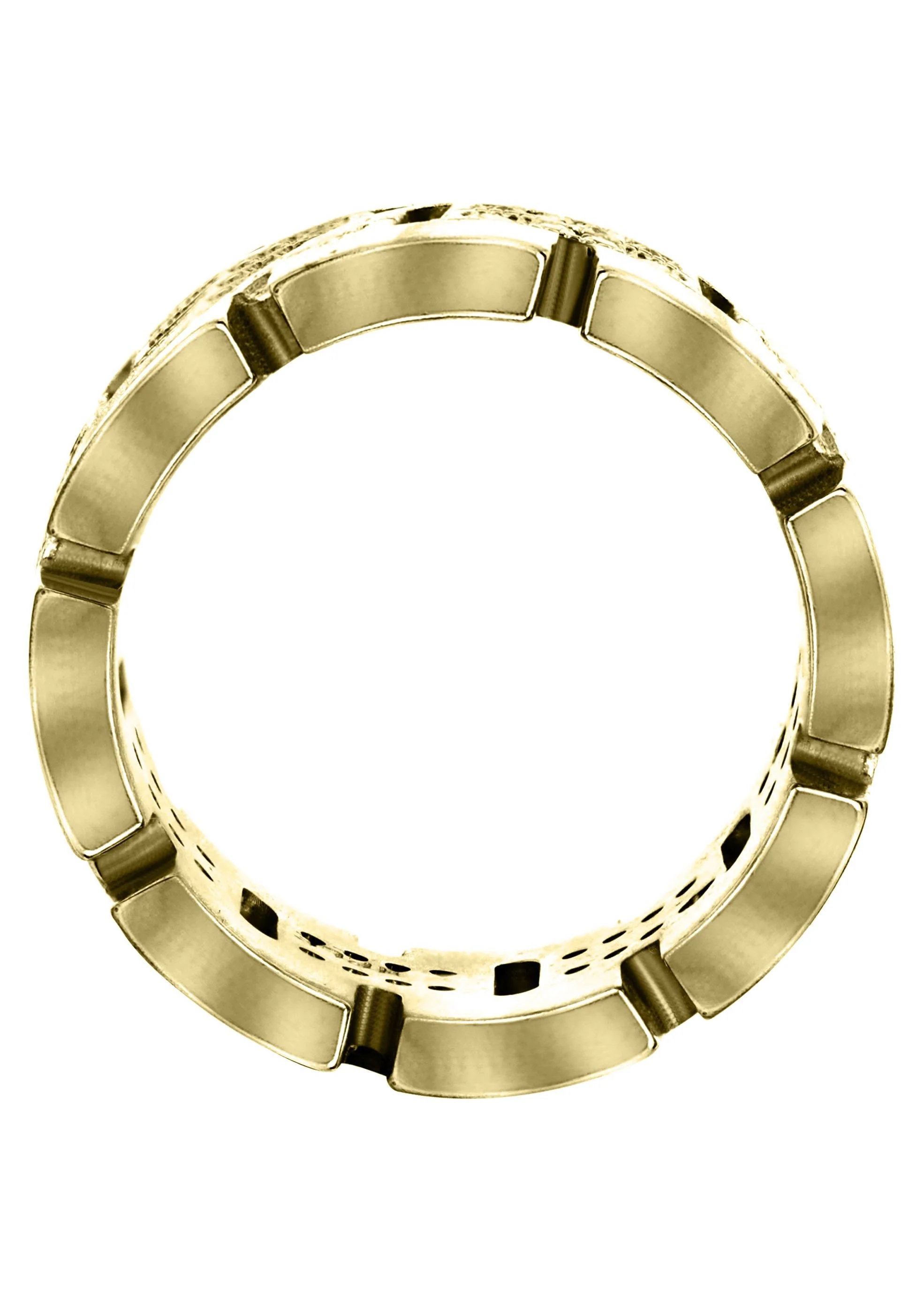 Yellow Gold Diamond Mens Wedding Band | 0.64 Carats | High Polish Finish (Ruben) - Image 3