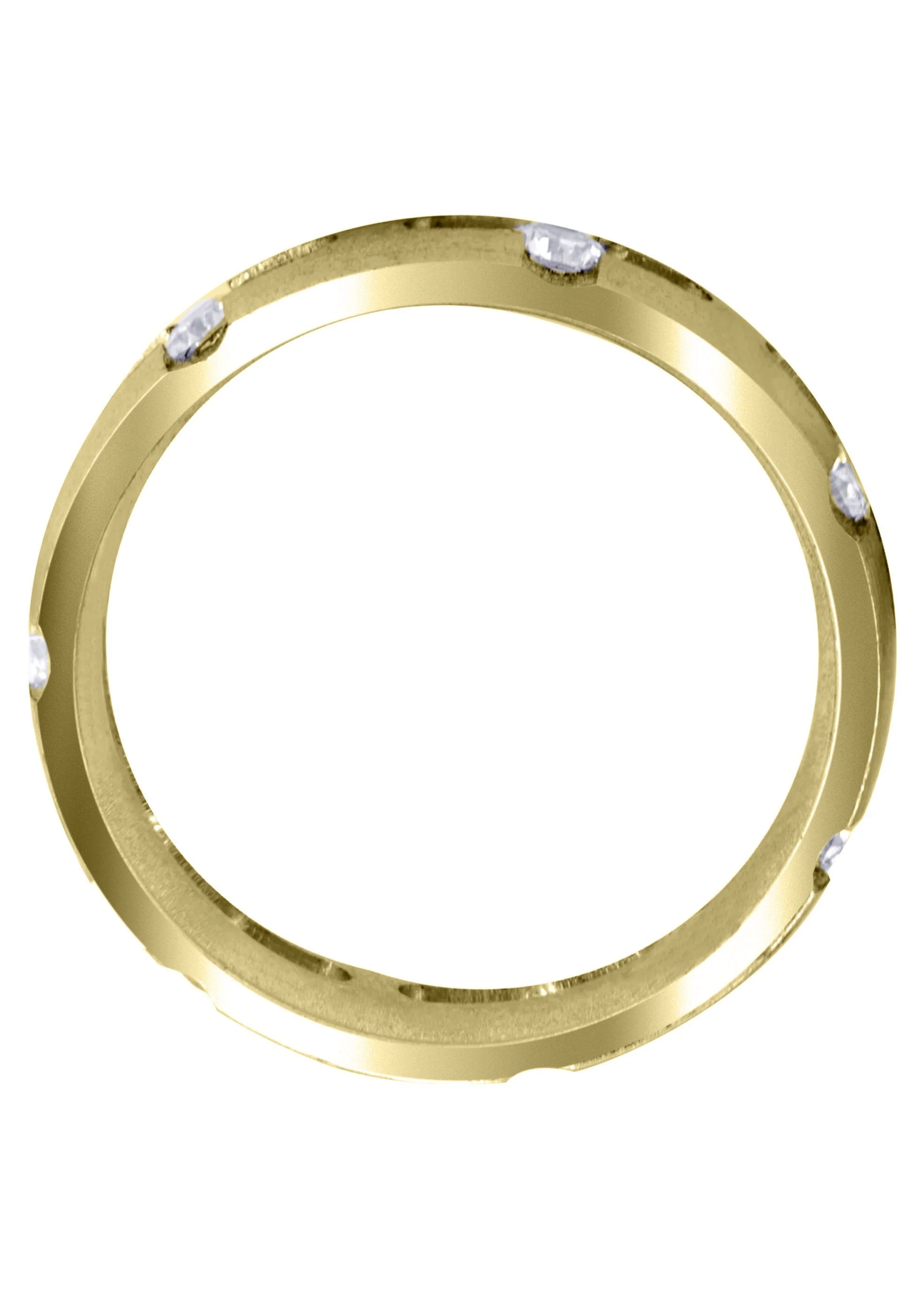 Yellow Gold Diamond Mens Wedding Band | 0.7 Carats | Satin Finish (Phoenix) - Image 3