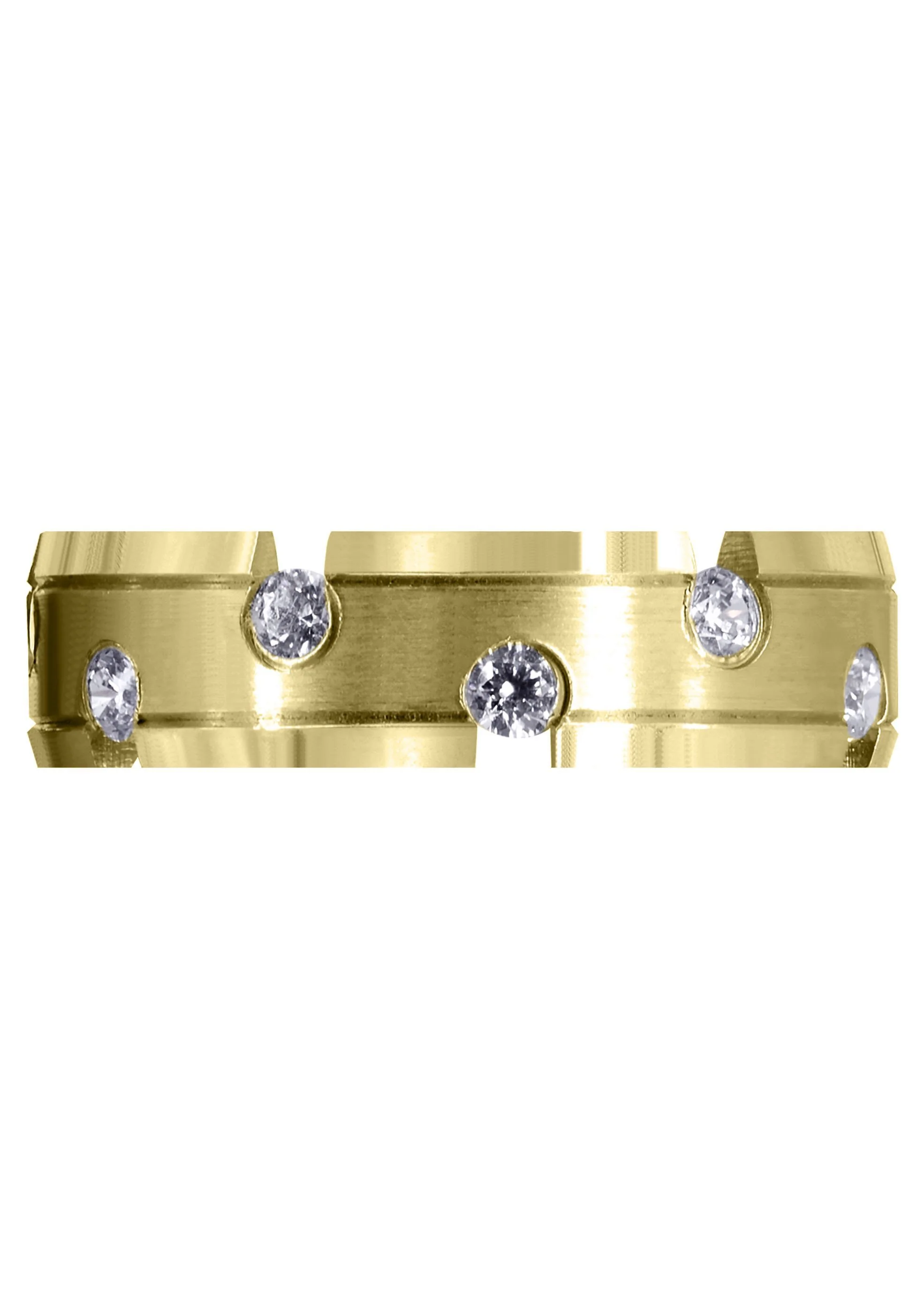 Yellow Gold Diamond Mens Wedding Band | 0.84 Carats | Satin Finish (Anderson) - Image 2