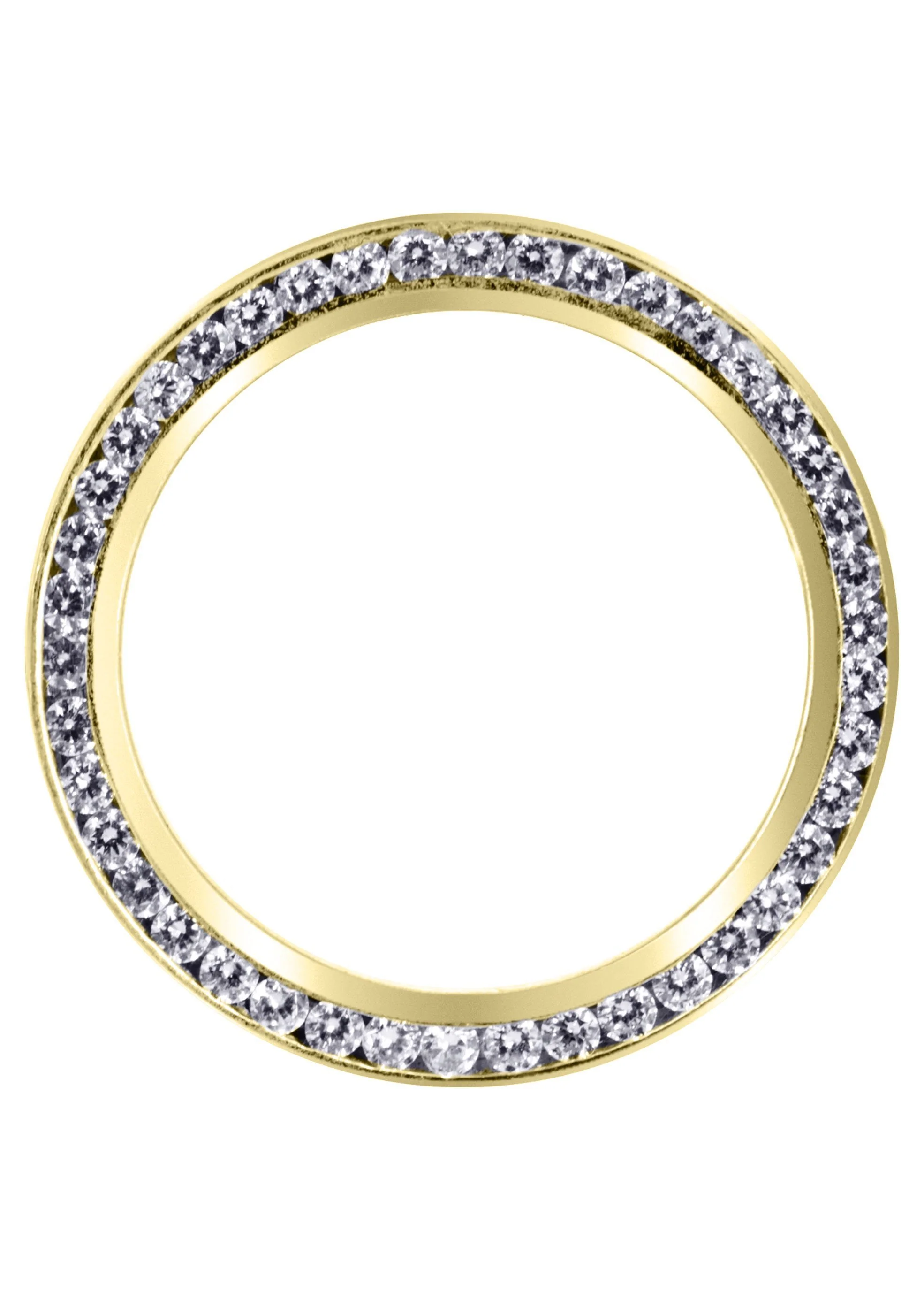 Yellow Gold Diamond Mens Wedding Band | 1.88 Carats | Satin Finish (Eli) - Image 2