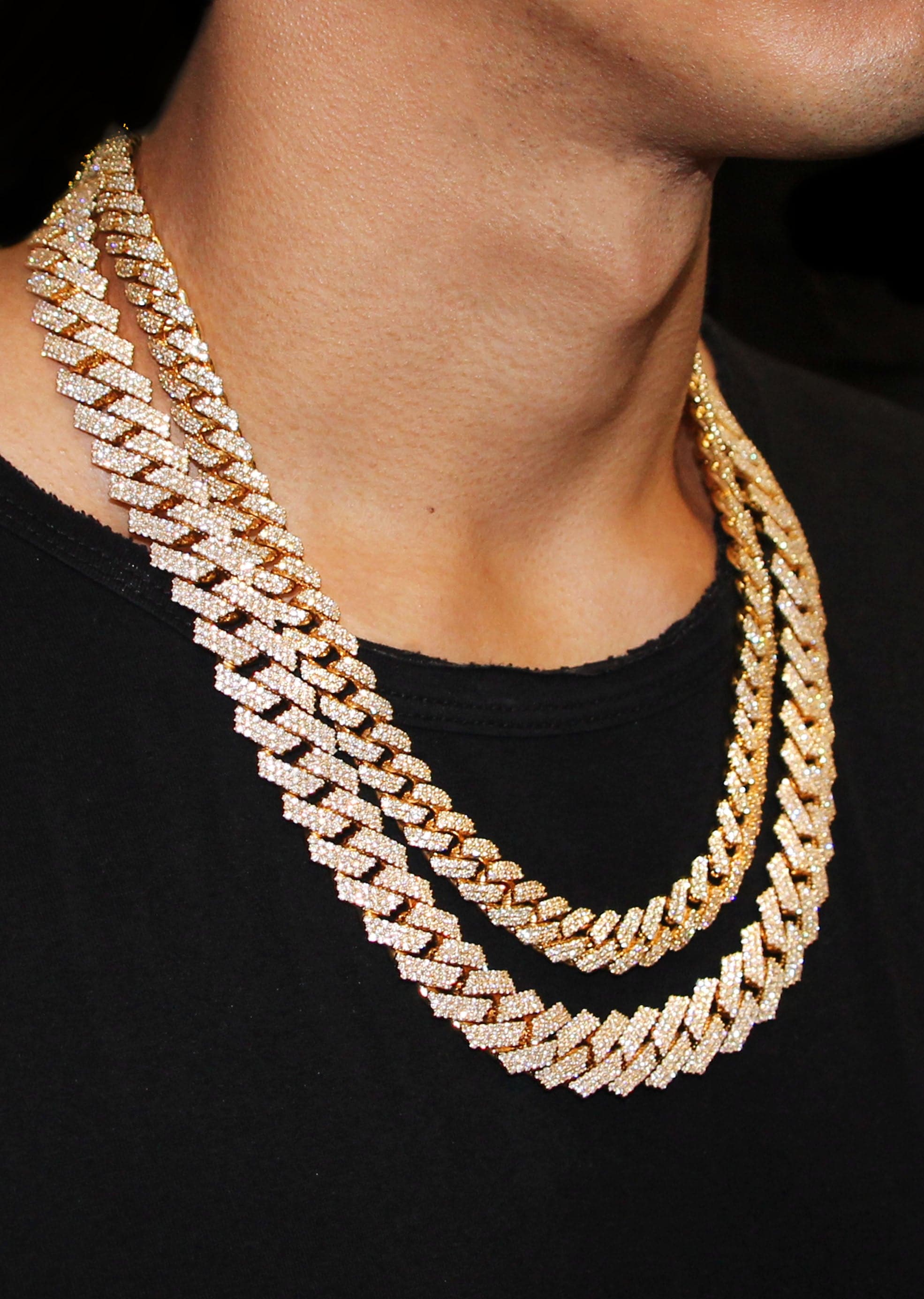 Diamond Miami Cuban Link Chains Bundle ( 12 MM ) & ( 17 MM ) - Image 2