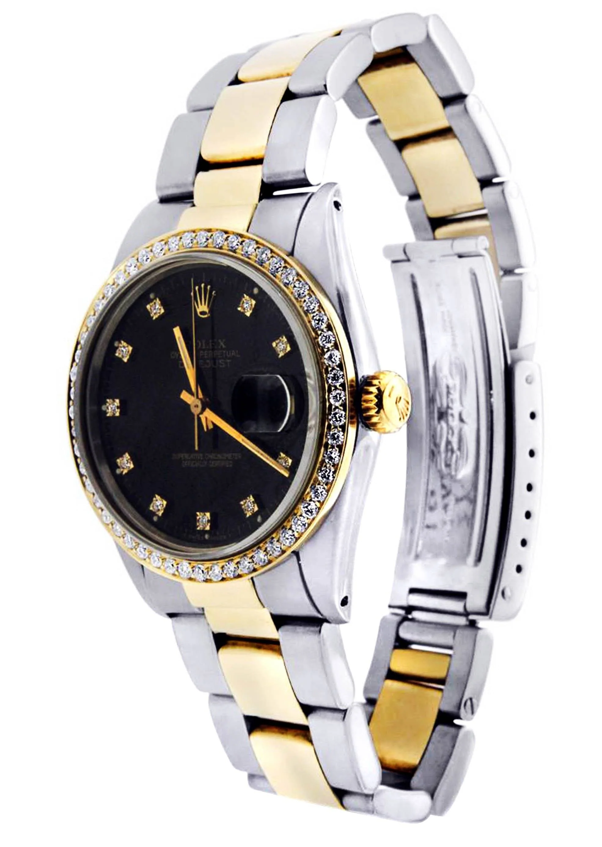 Diamond Rolex Datejust | 18K Yellow Gold | 36 Mm - Image 3