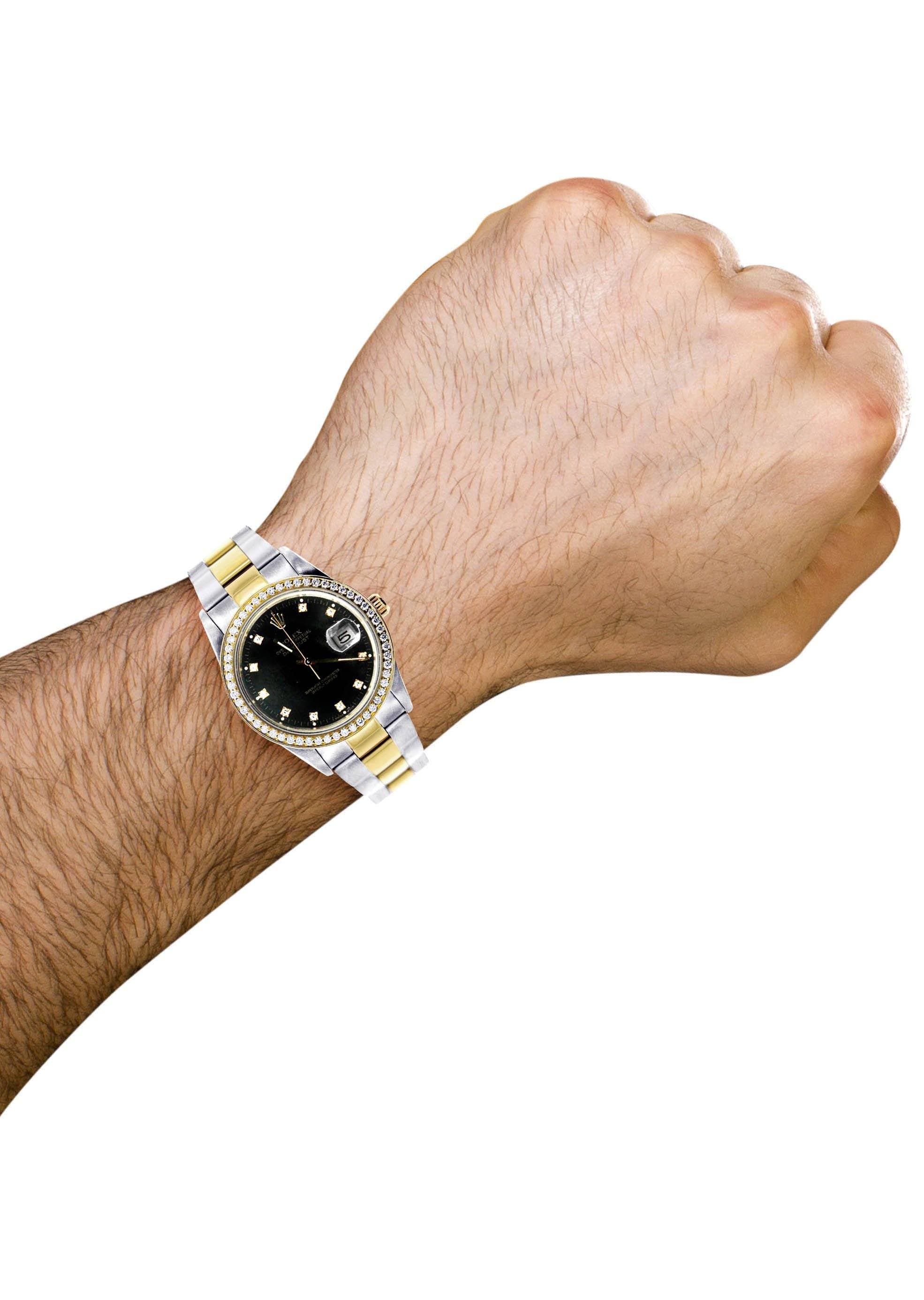 Diamond Rolex Datejust | 18K Yellow Gold | 36 Mm - Image 5