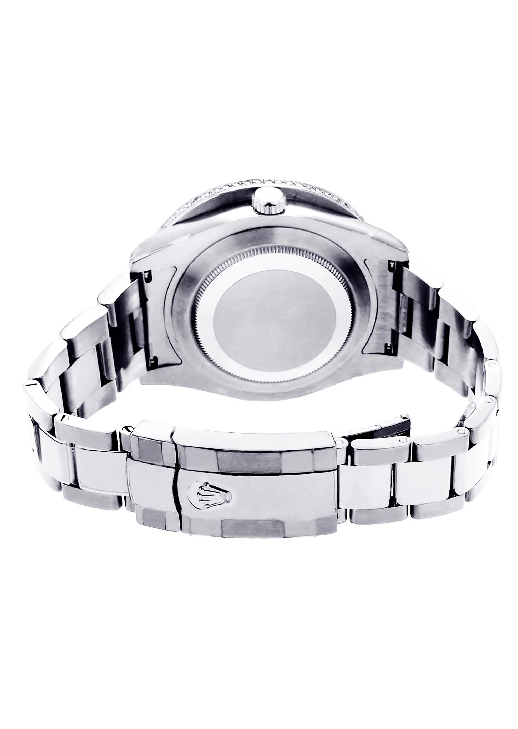 Diamond Rolex Datejust 2 | Stainless Steel | Custom Blue Diamond Roman Numeral Dial | 41 MM - Image 4