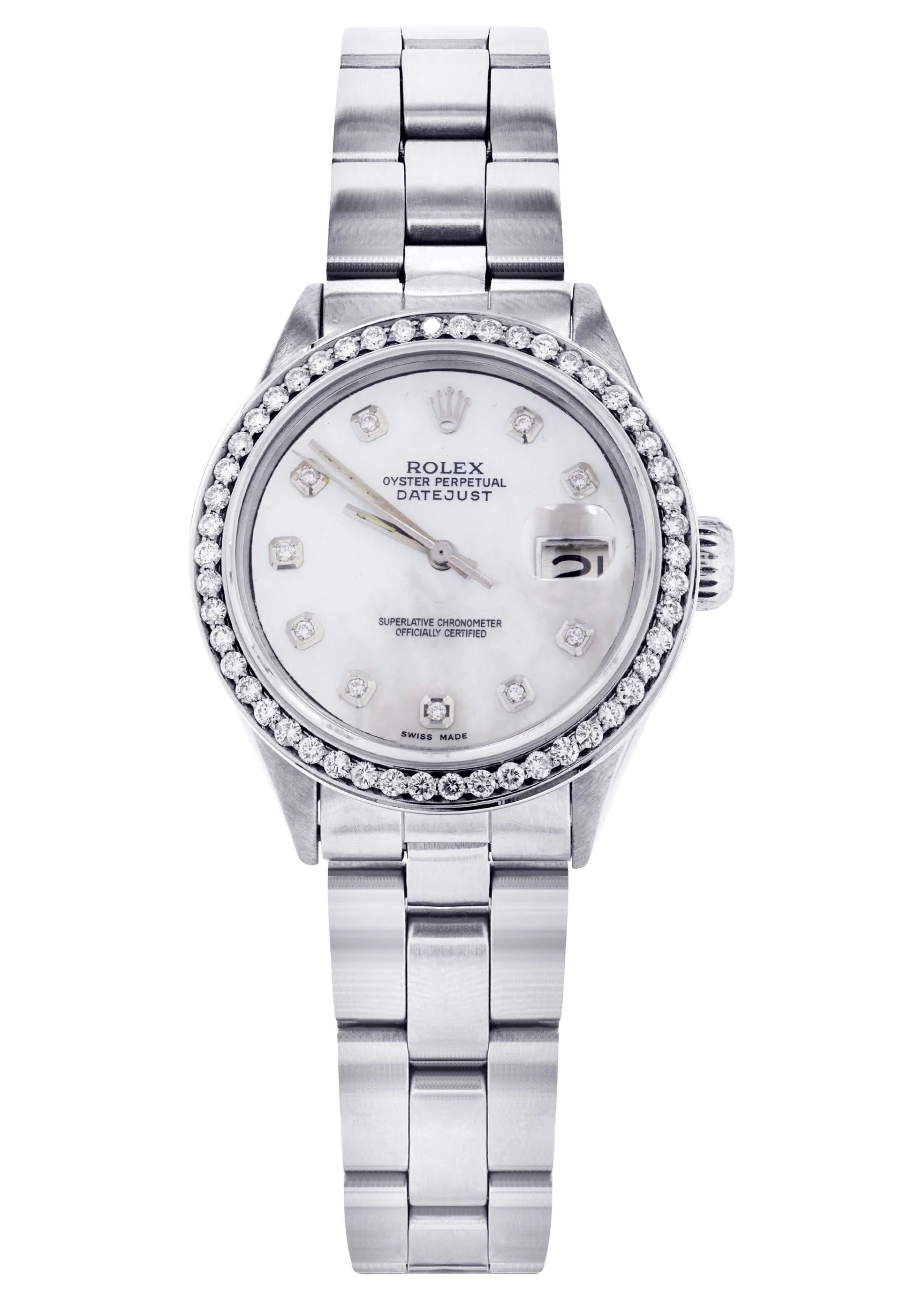 Diamond Rolex Datejust 36 MM | 2 Carat | Diamond Mother of Pear Dial