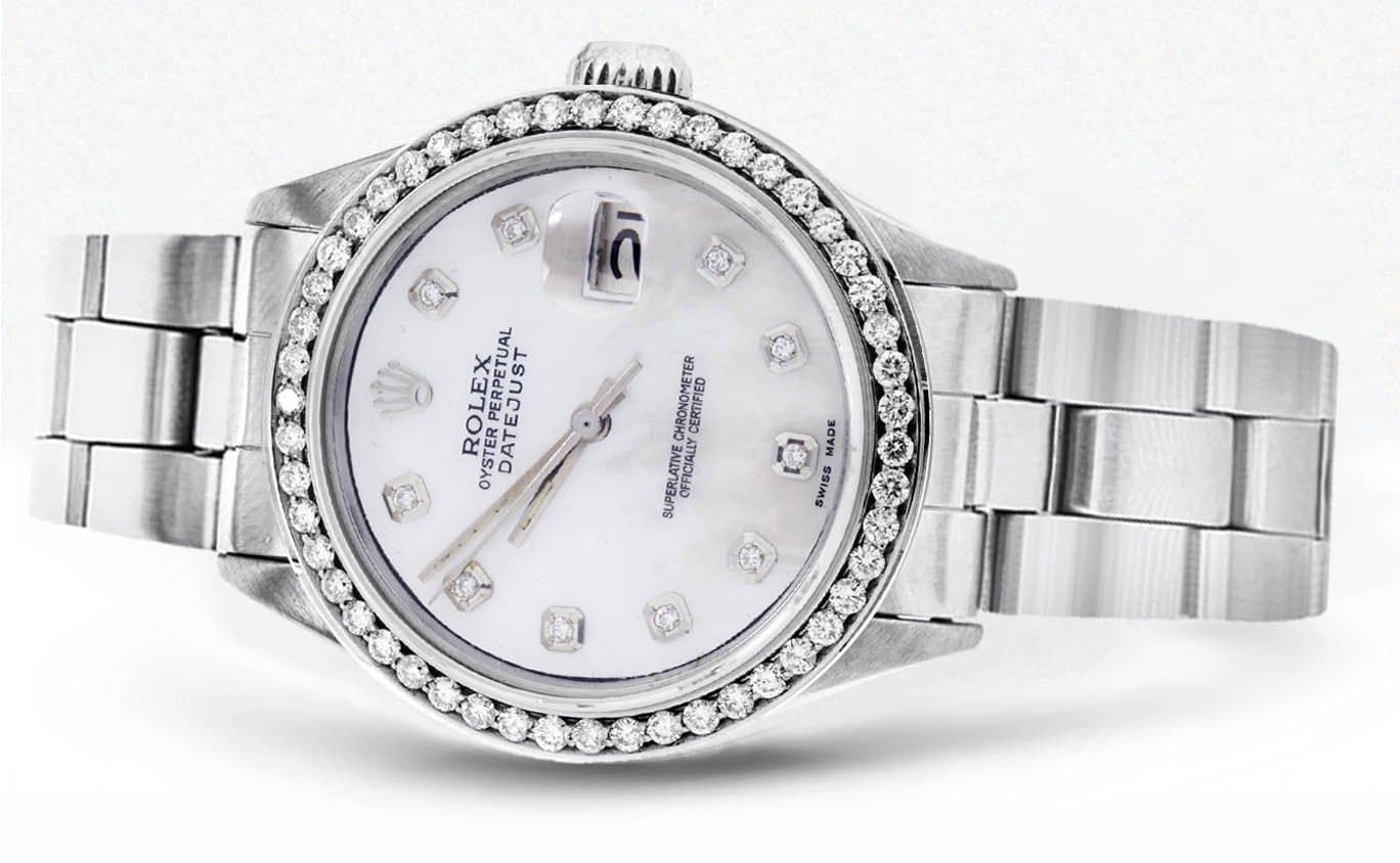 Diamond Rolex Datejust 36 MM | 2 Carat | Diamond Mother of Pear Dial - Image 2