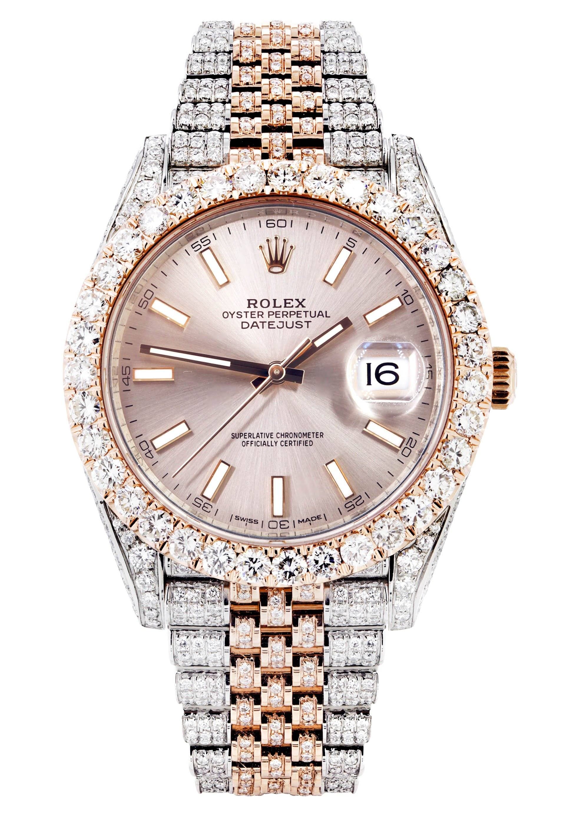 Diamond Rolex Datejust 41 Two Tone Rose Gold And Steel | 25 Carats