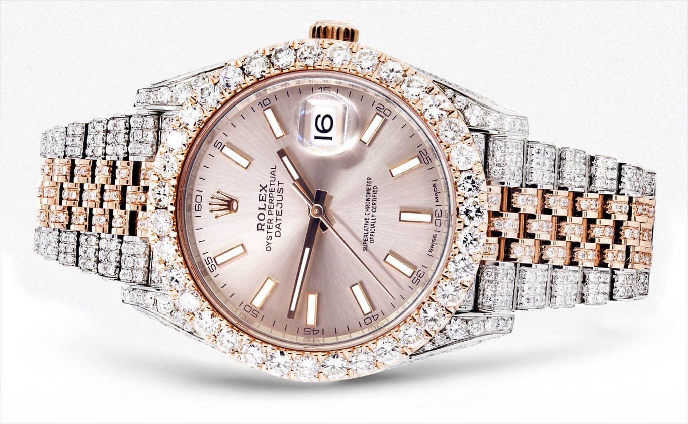 Diamond Rolex Datejust 41 Two Tone Rose Gold And Steel | 25 Carats - Image 2