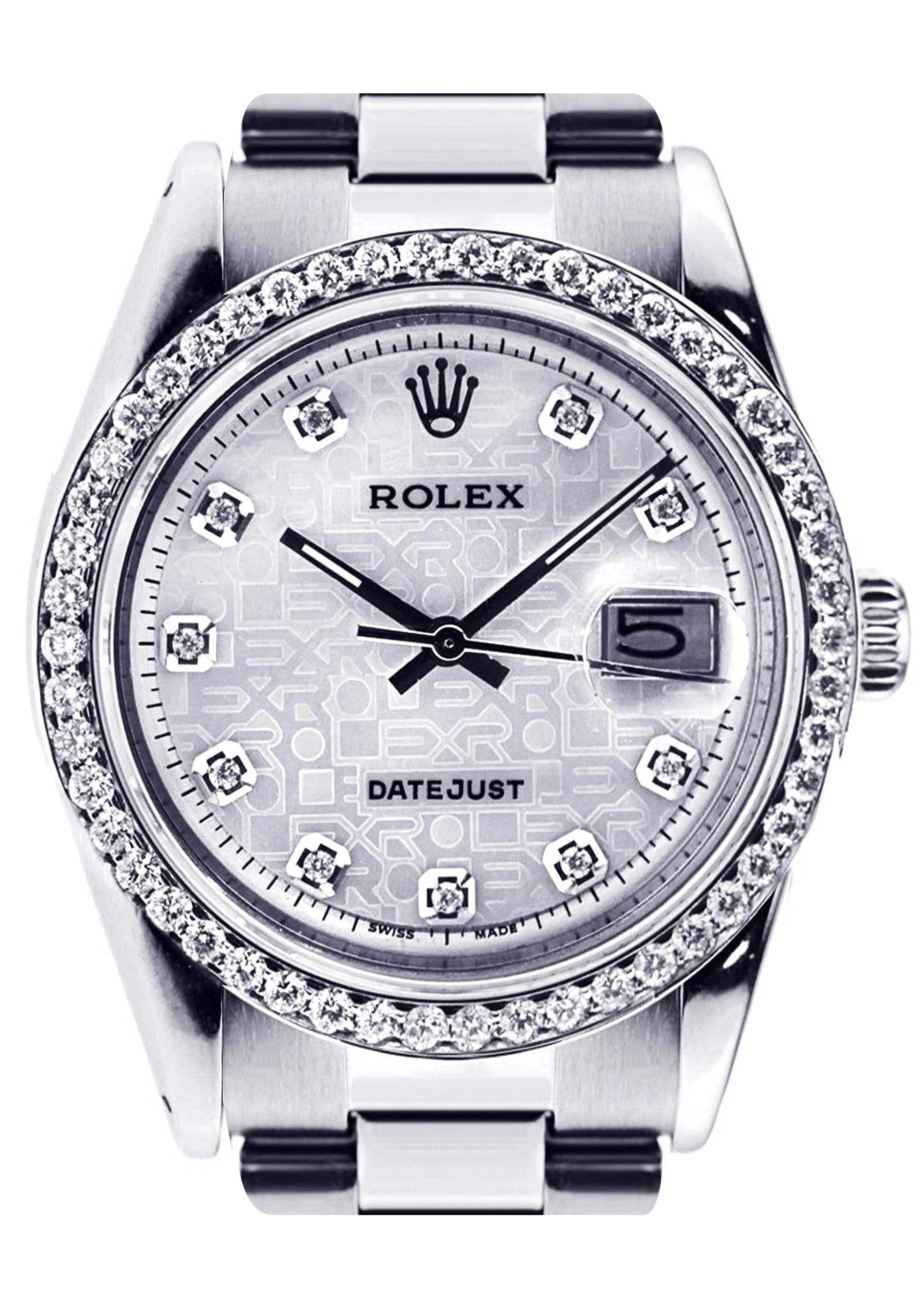 Diamond Rolex Datejust | Stainless Steel | 36 Mm