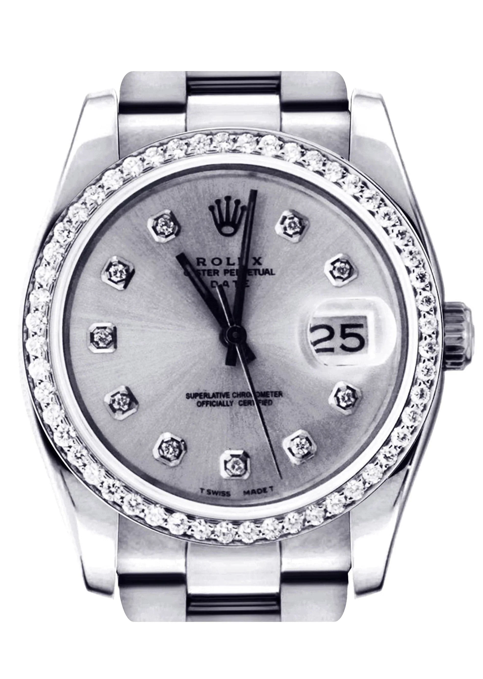 Diamond Rolex Datejust | Stainless Steel | 36 Mm