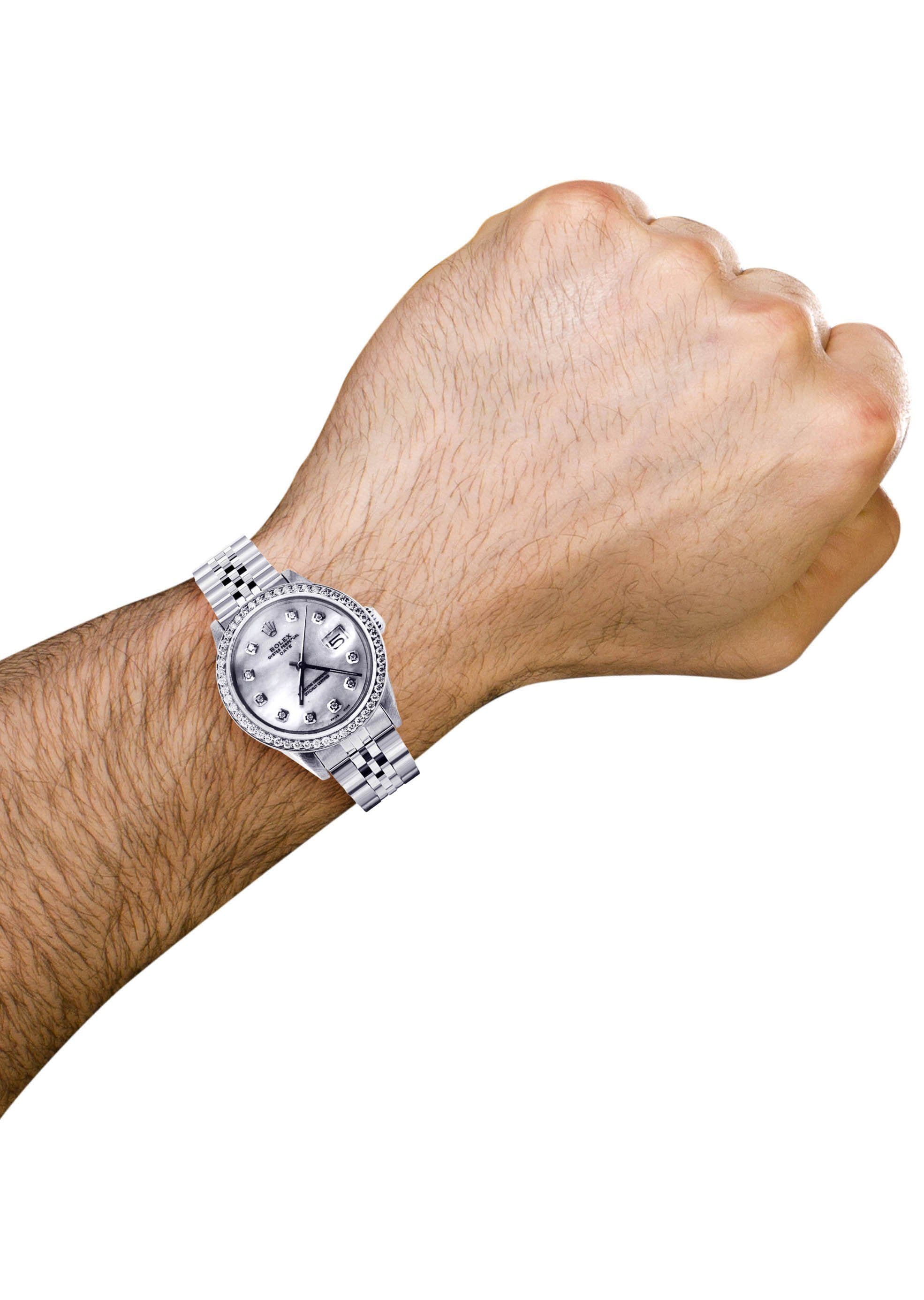 Diamond Rolex Datejust | Stainless Steel | 34 Mm - Image 5