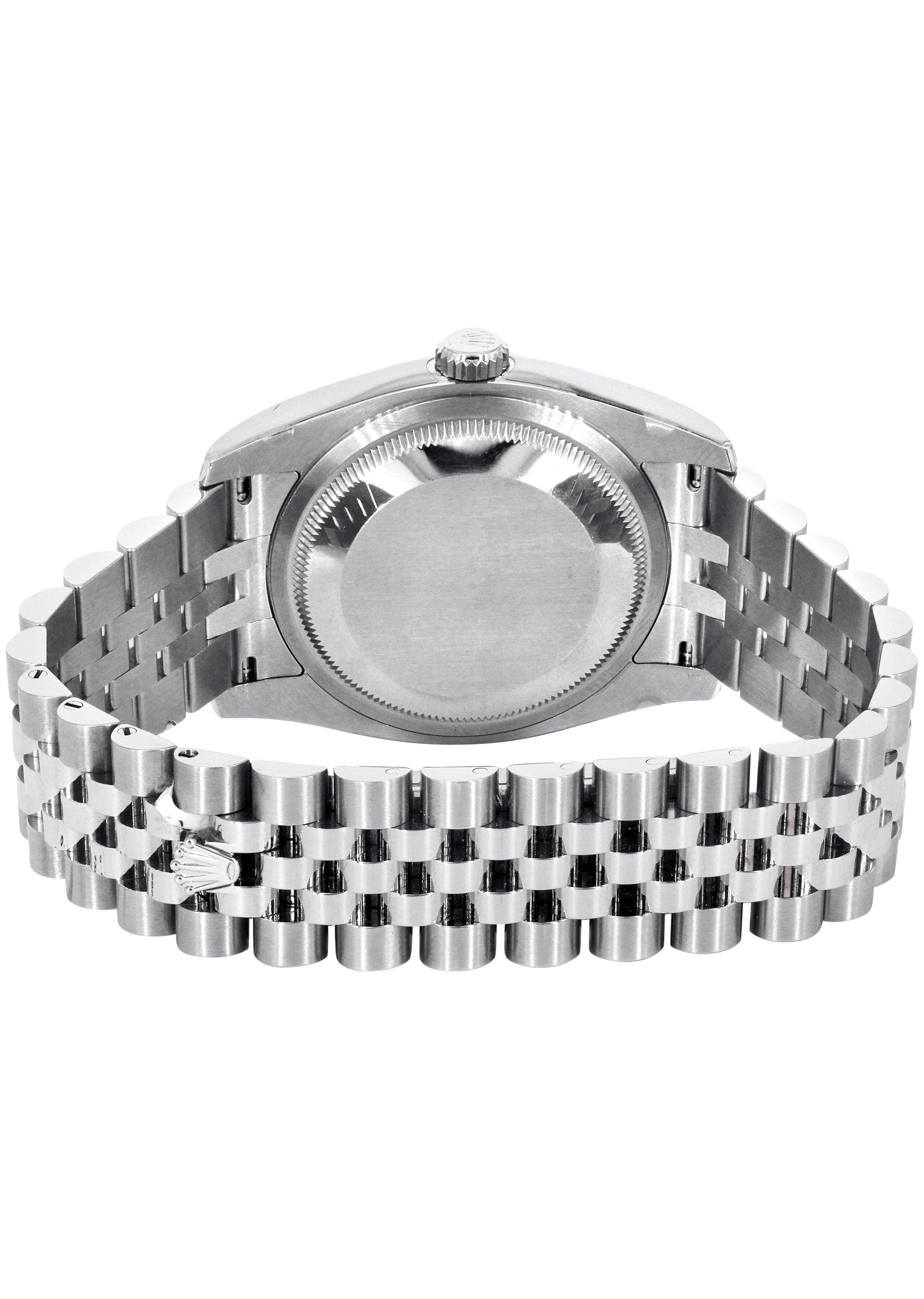 116200 | Hidden Clasp | Diamond Rolex Datejust Watch | 36MM | Tuxedo Diamond Dial | Jubilee Band - Image 3