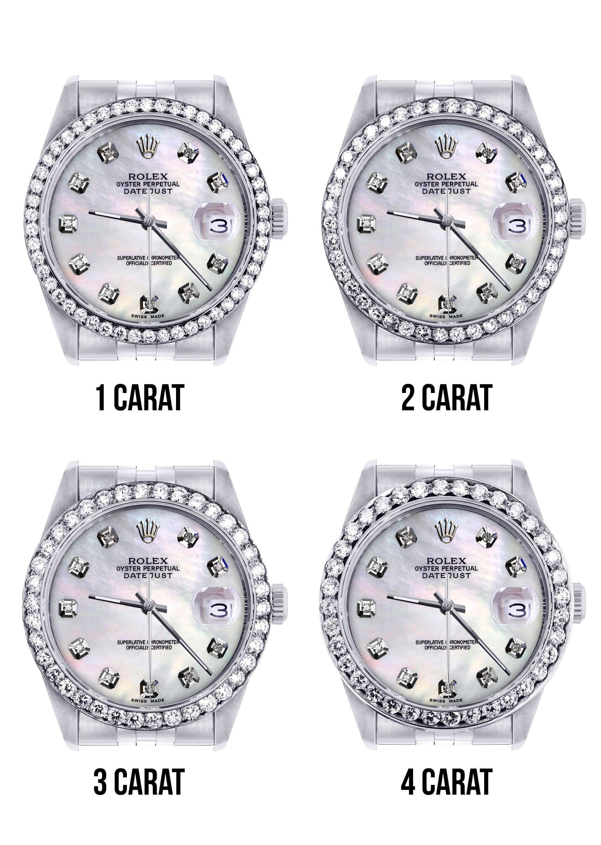 116200 | Hidden Clasp | Diamond Rolex Datejust Watch | 36Mm | White Mother Of Pearl Dial | Jubilee Band - Image 7