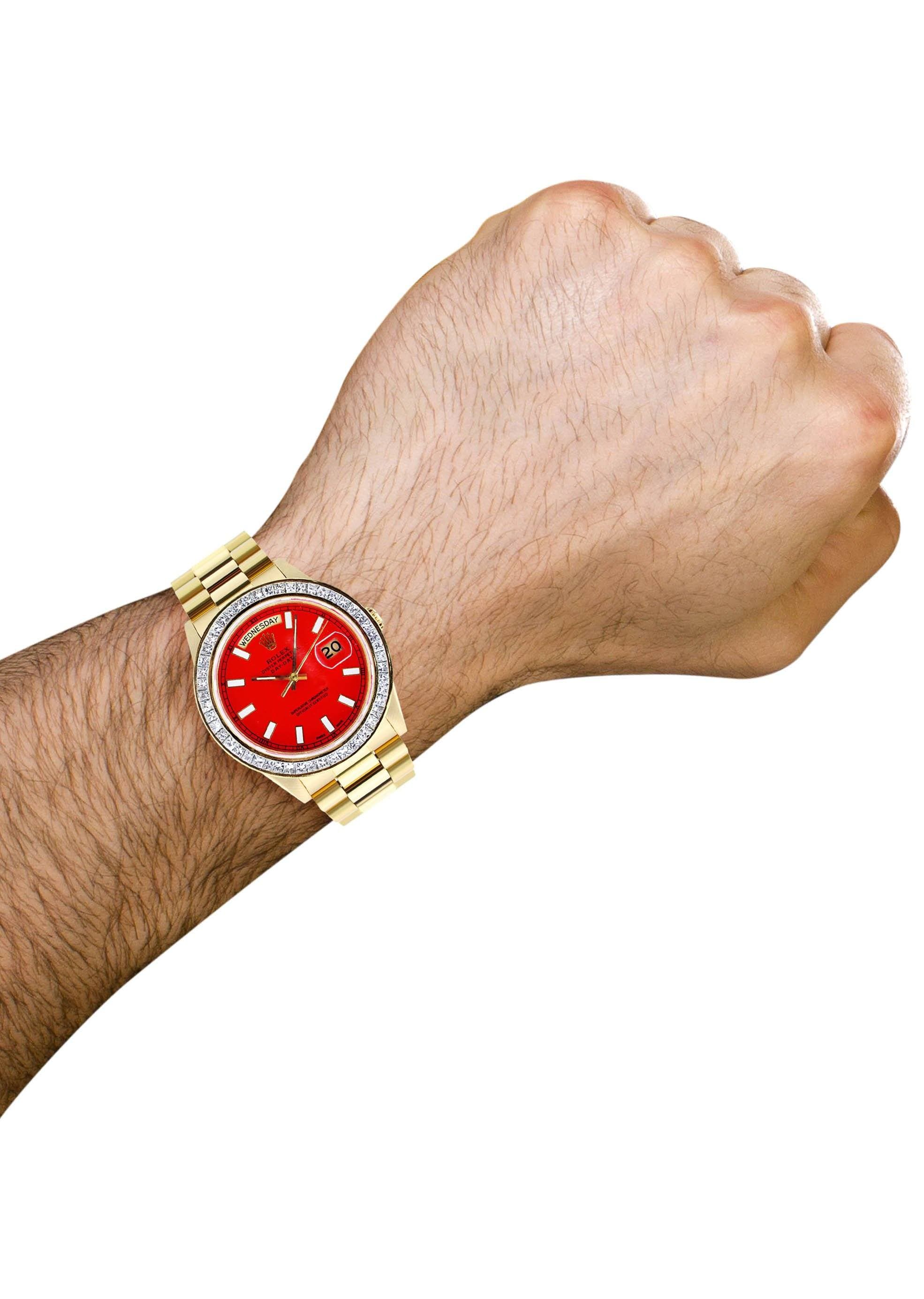 Diamond Rolex Day-Date | 18K Yellow Gold | 36 Mm - Image 5
