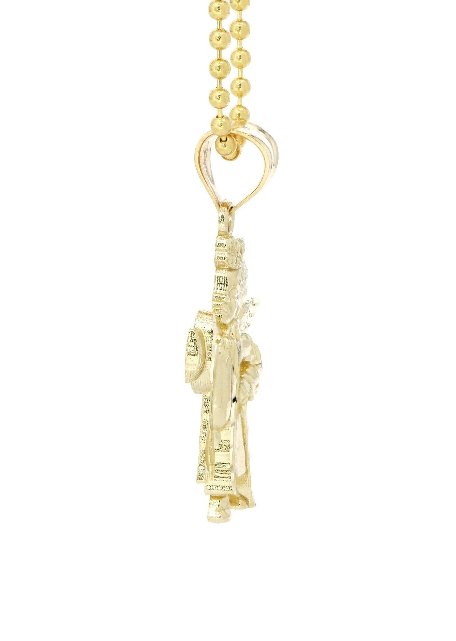 10K Yellow Gold Dog Tag  Angel Necklace | Appx. 8.5 Grams - Image 4