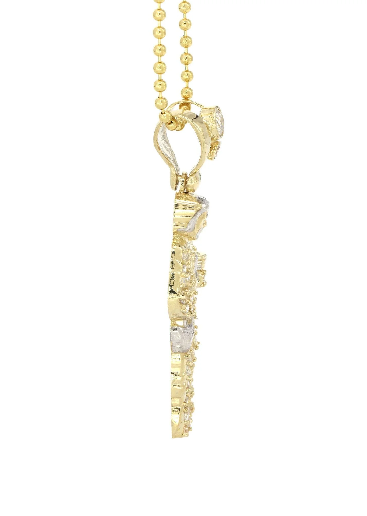 10K Yellow Gold Dog Tag  Jesus Piece  | Appx. 10.8 Grams - Image 4