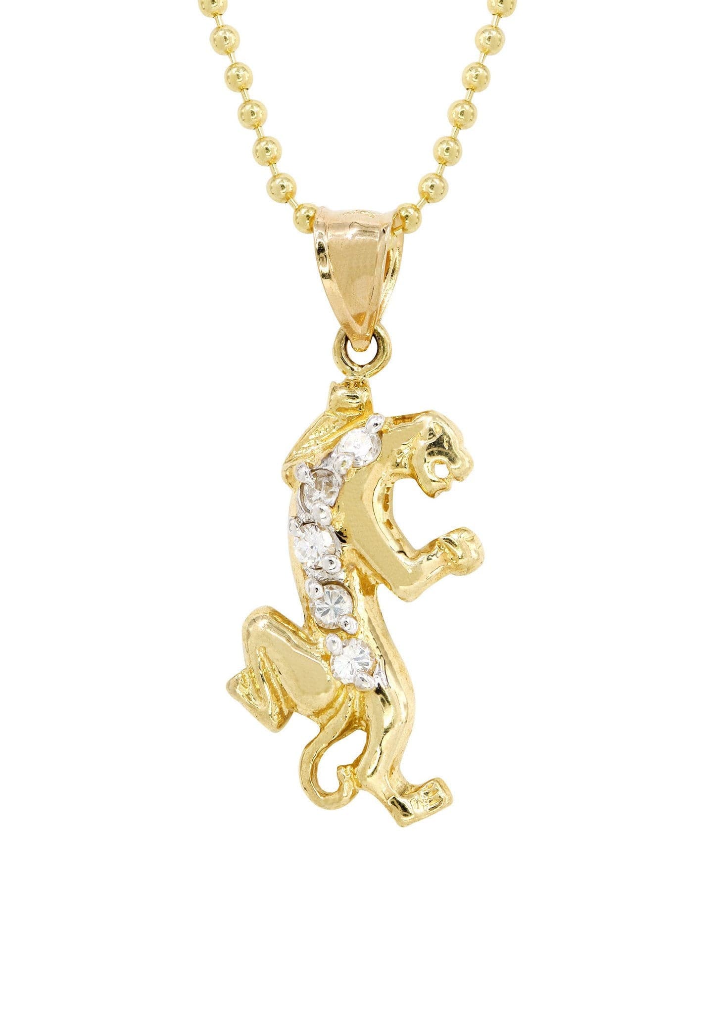 10K Yellow Gold Dog Tag Tiger Necklace | Appx. 9 Grams - Image 3