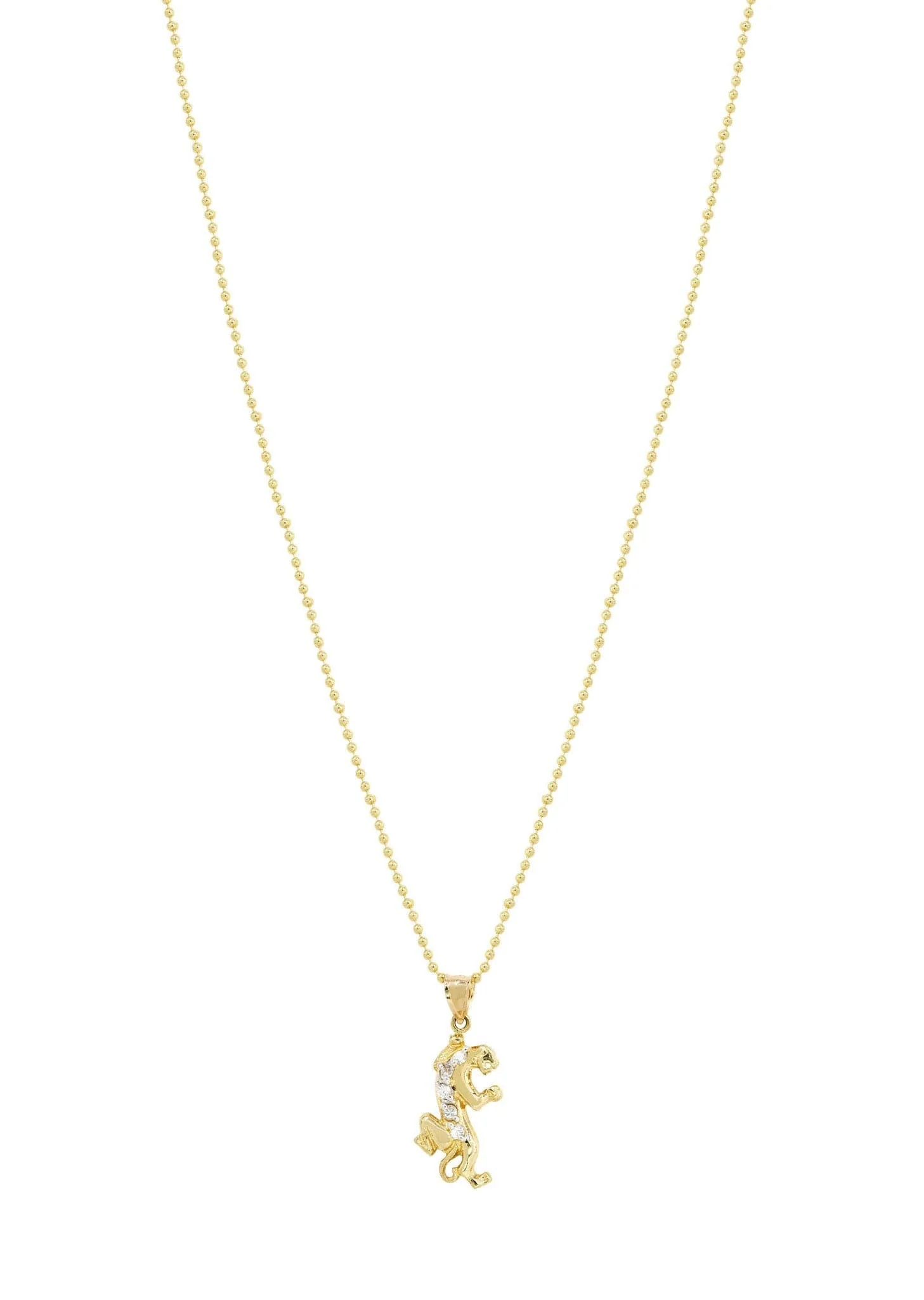 10K Yellow Gold Dog Tag Tiger Necklace | Appx. 9 Grams - Image 5