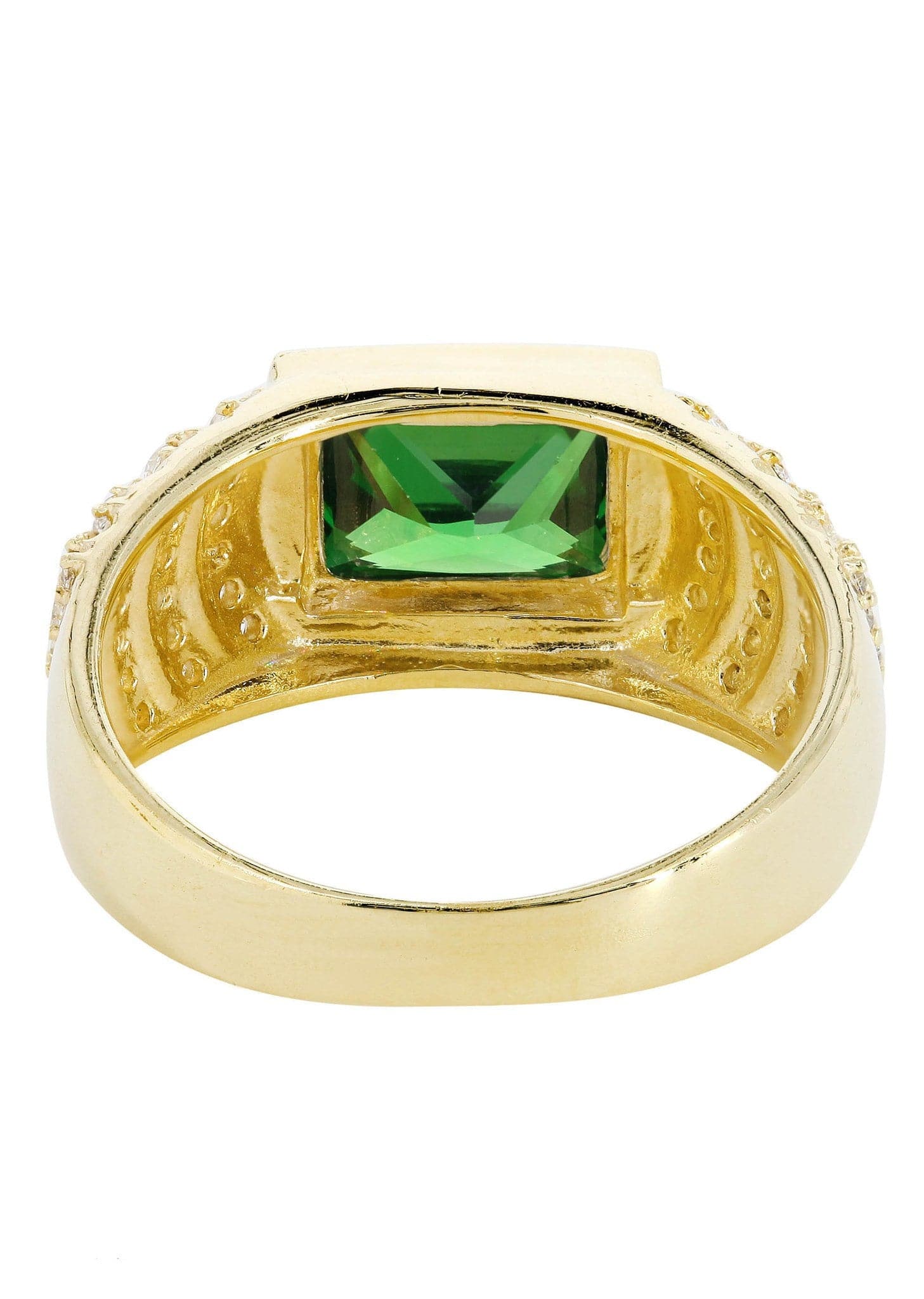 Emerald  10K Gold Mens Ring | 8.1 Grams - Image 2