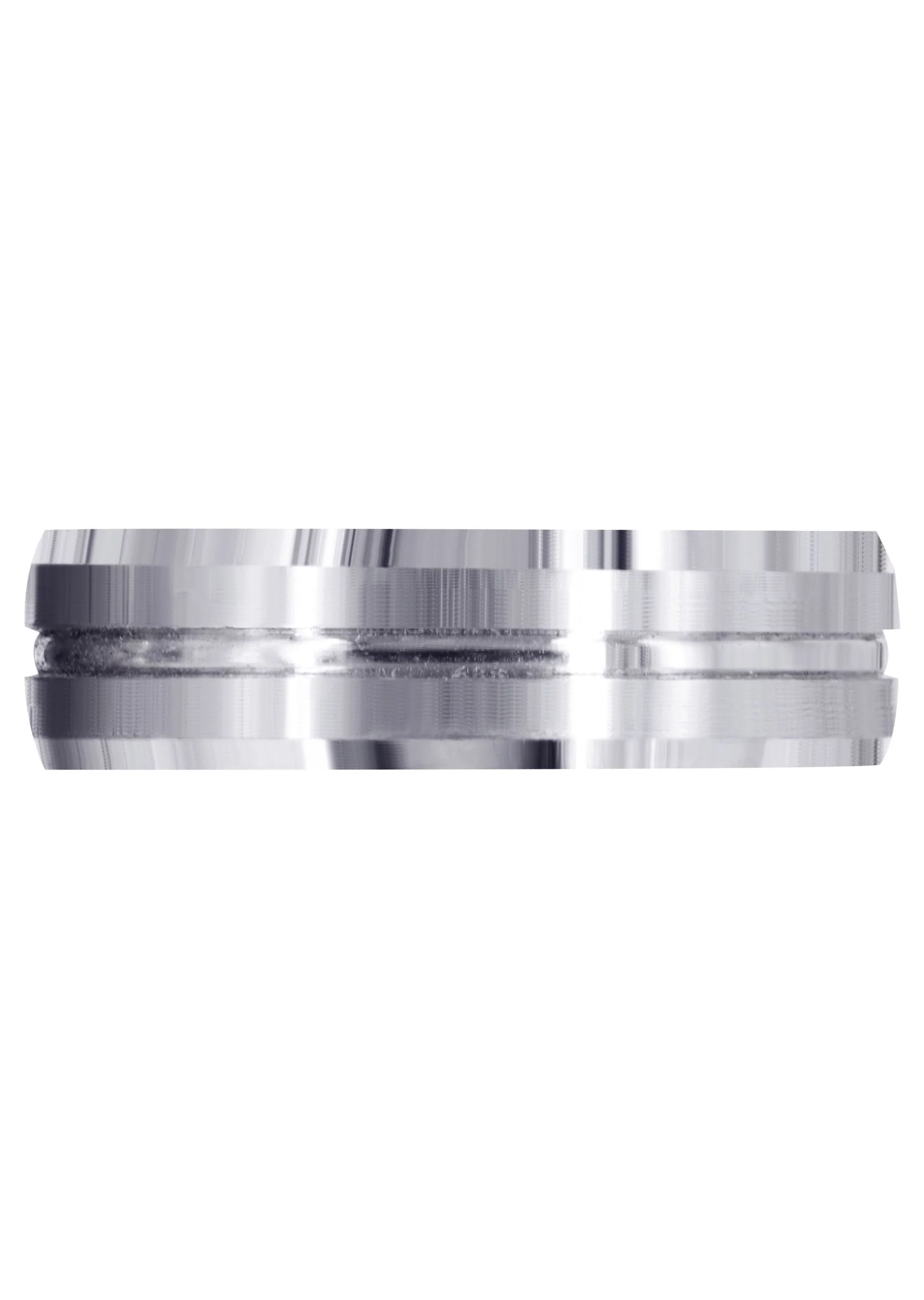 Fancy Carved Contemporary Mens Wedding Band | Satin Finish (Carter) - Image 2
