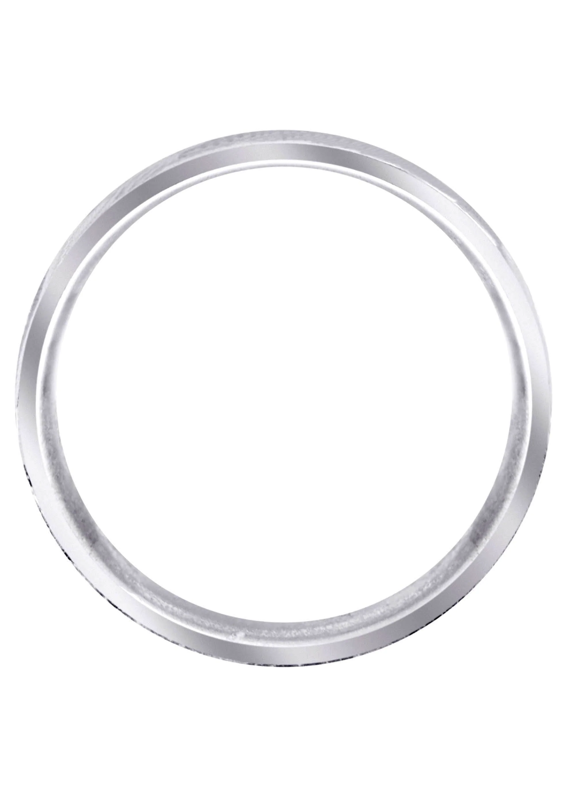 Fancy Carved Contemporary Mens Wedding Band | Satin / High Polish Finish (Luke) - Image 3