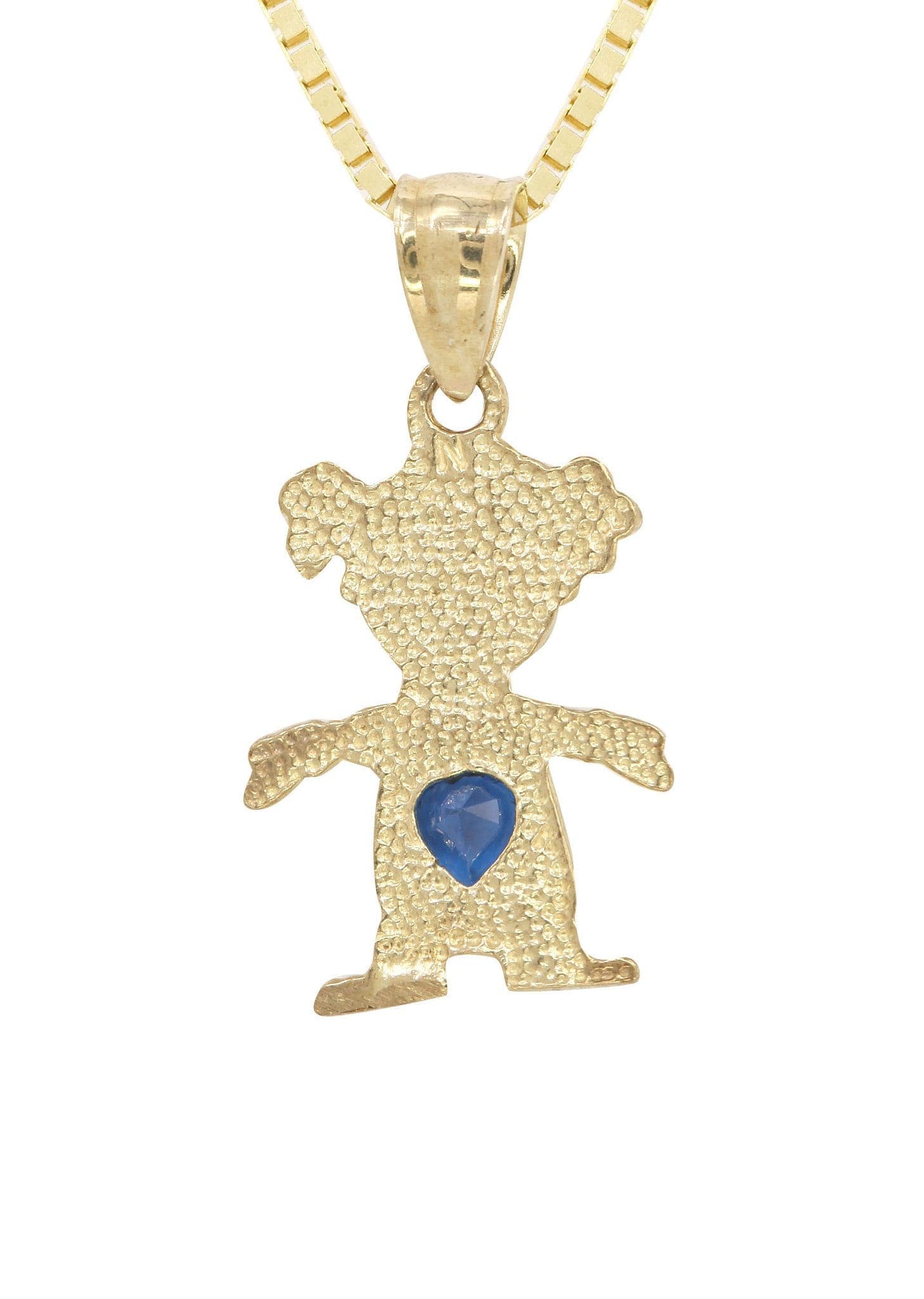 10K Yellow Gold Fancy Link  Children Necklace | Appx. 5.8 Grams - Image 3