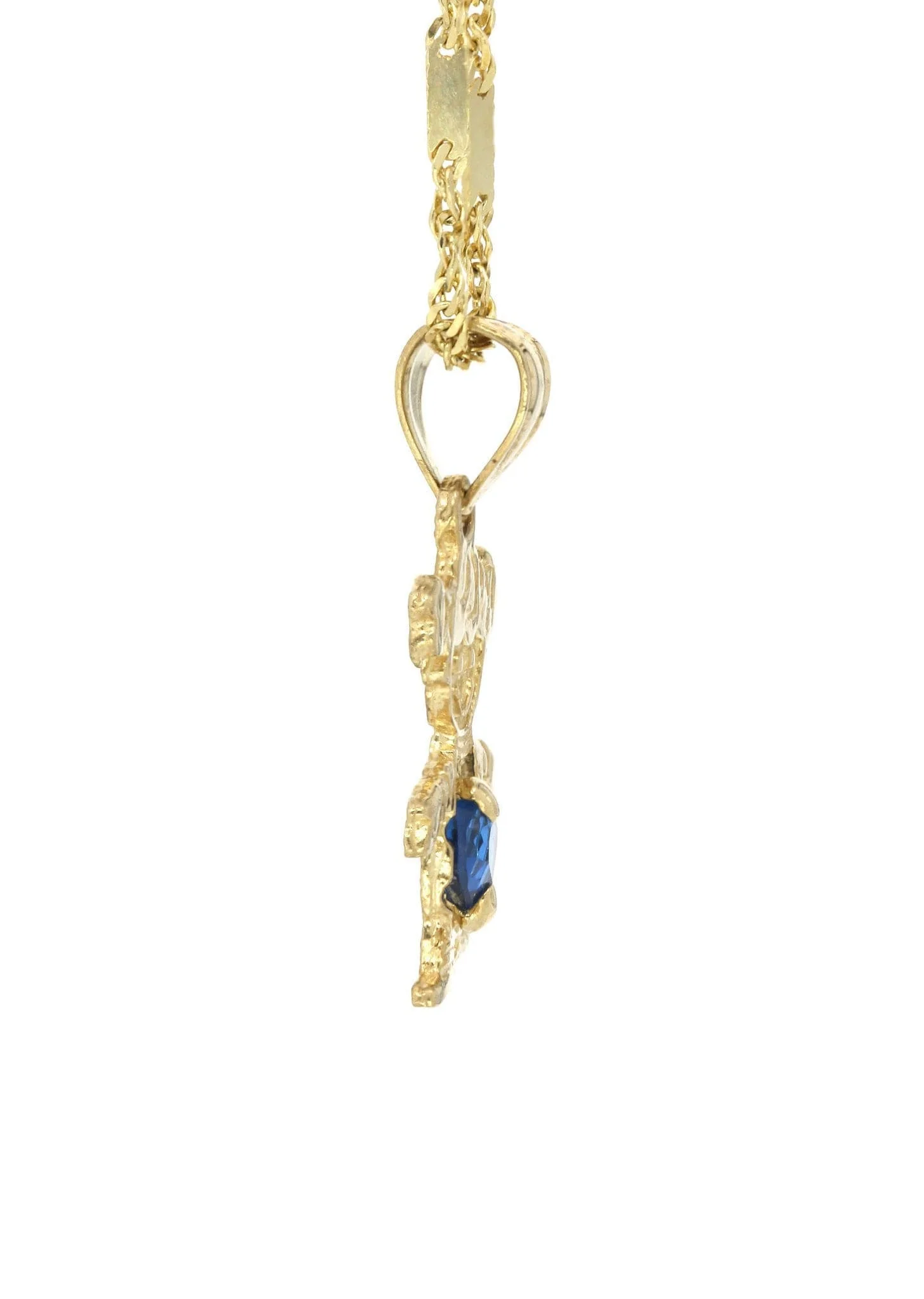 10K Yellow Gold Fancy Link  Children Necklace | Appx. 5.8 Grams - Image 4