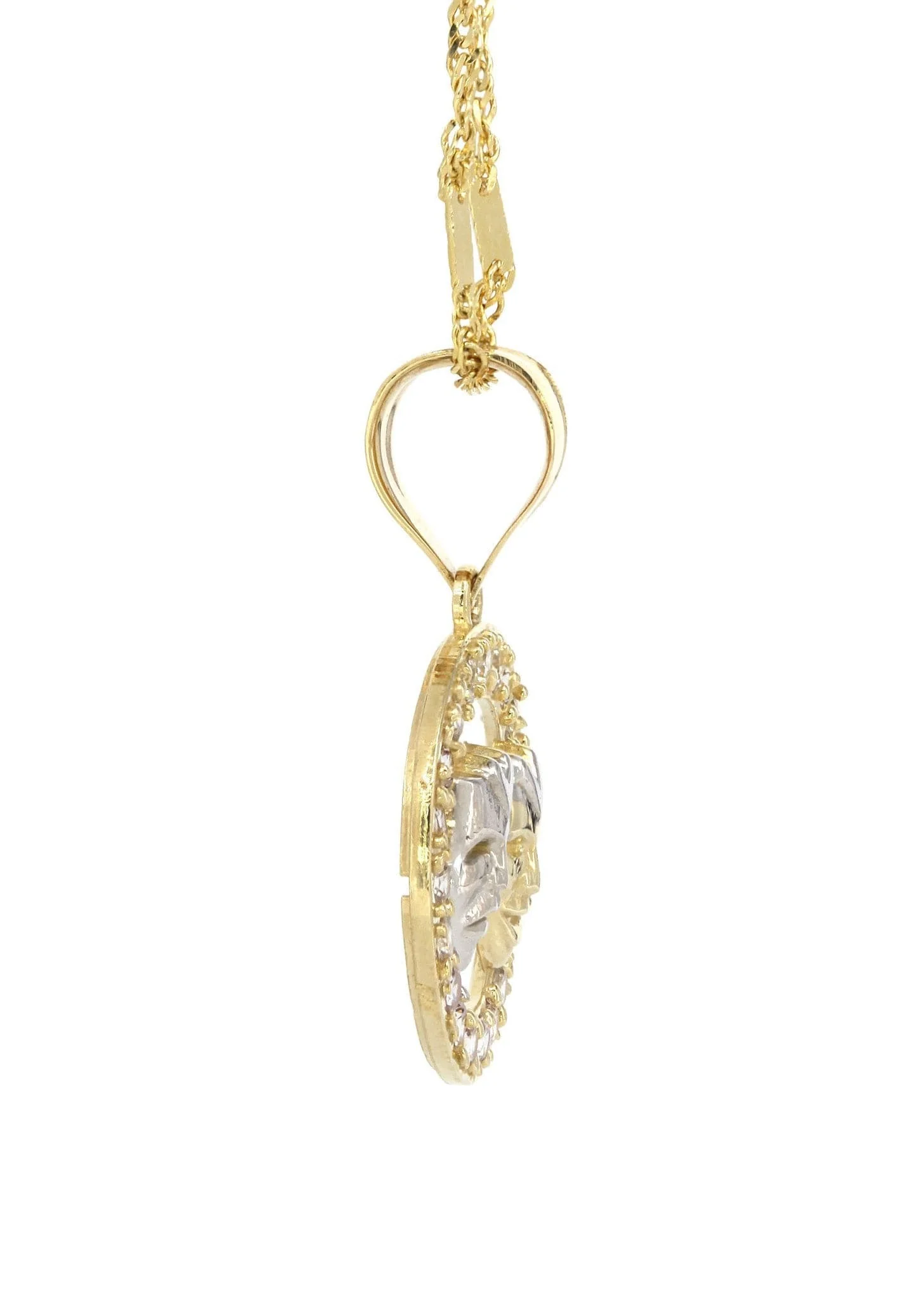 10K Yellow Gold Fancy Link  Theater Necklace | Appx. 5.8 Grams - Image 4