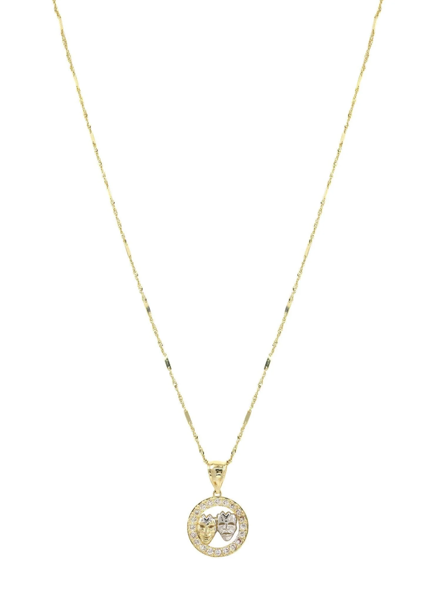 10K Yellow Gold Fancy Link  Theater Necklace | Appx. 5.8 Grams - Image 5