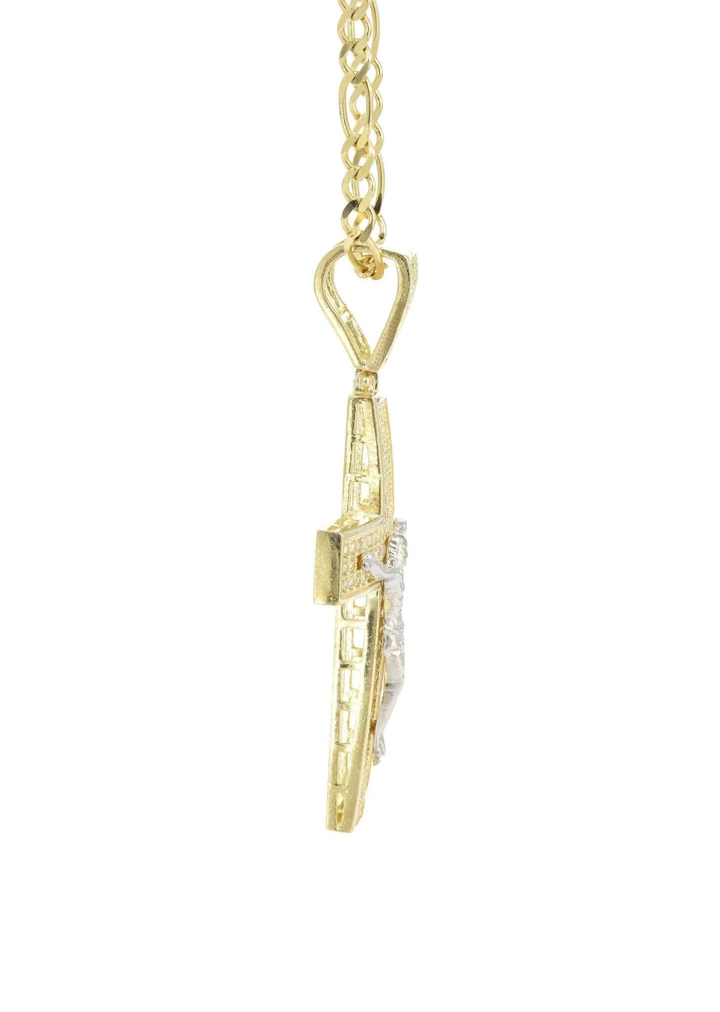 10K Yellow Gold Cross /Crucifix Necklace | Appx. 9.8 Grams - Image 4