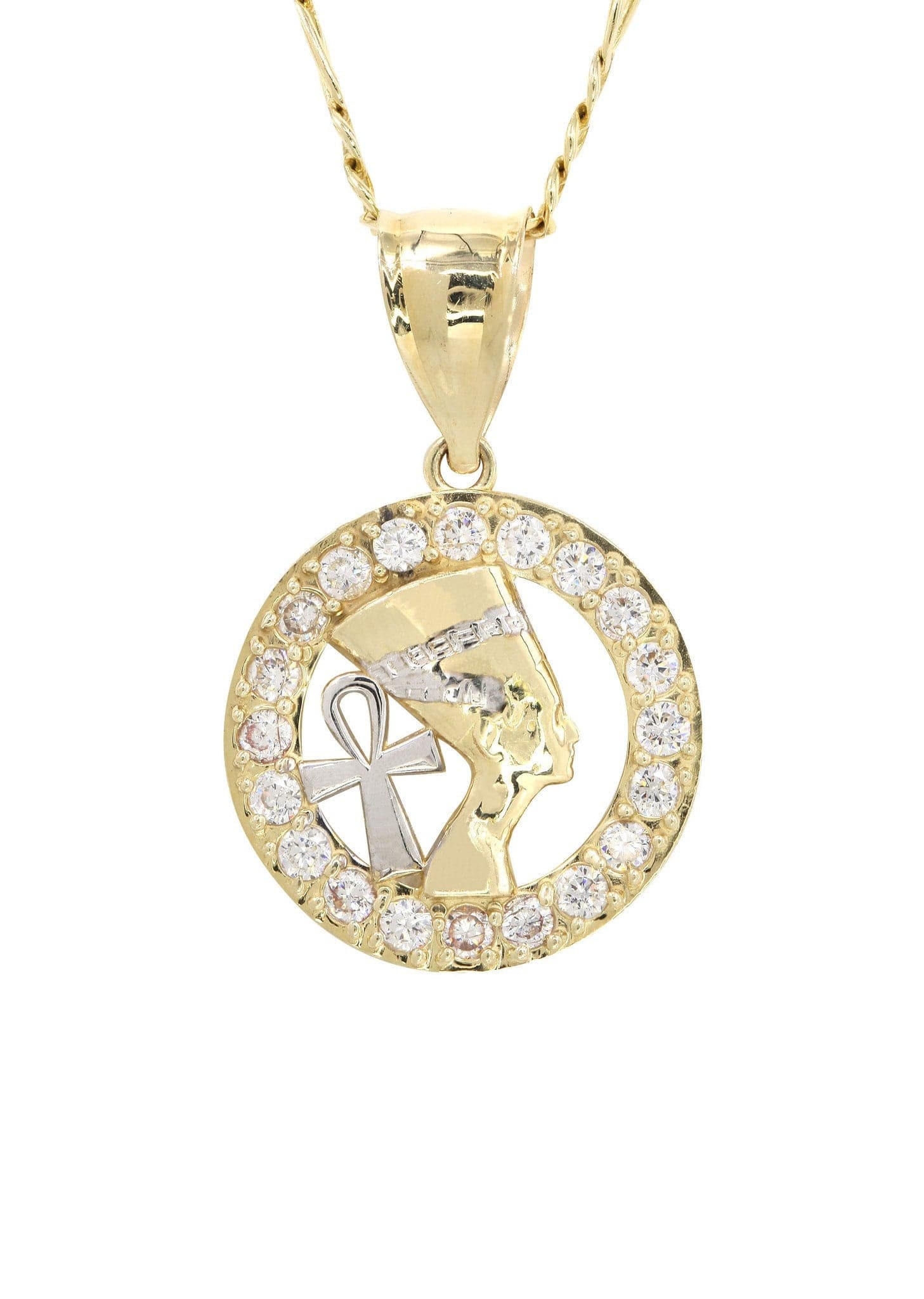 10K Yellow Gold Figaro  Pharaoh Necklace | Appx. 10.2 Grams - Image 2