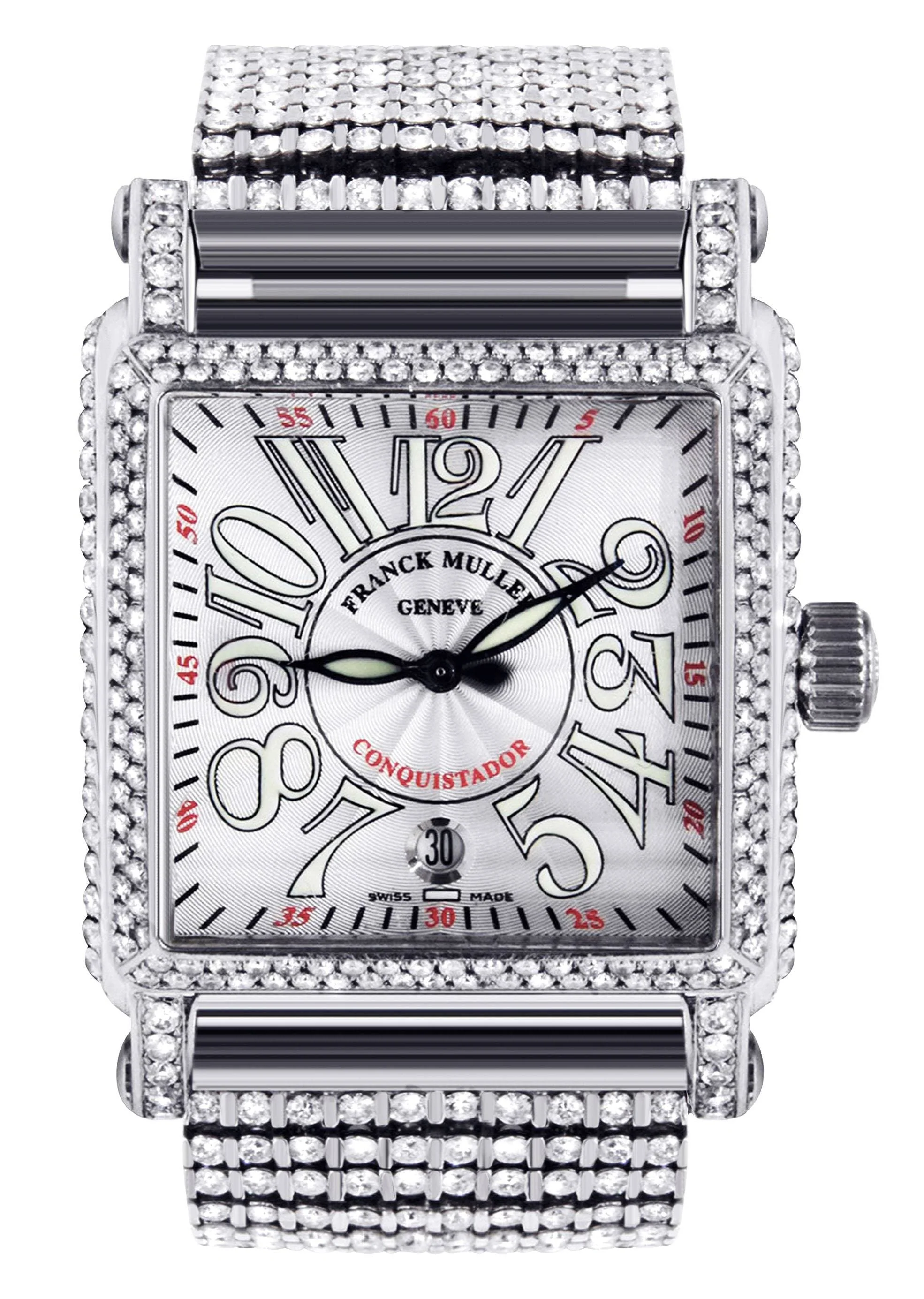 Diamond Franck Muller Conquistador Cortez | Stainless Steel | 45 Mm