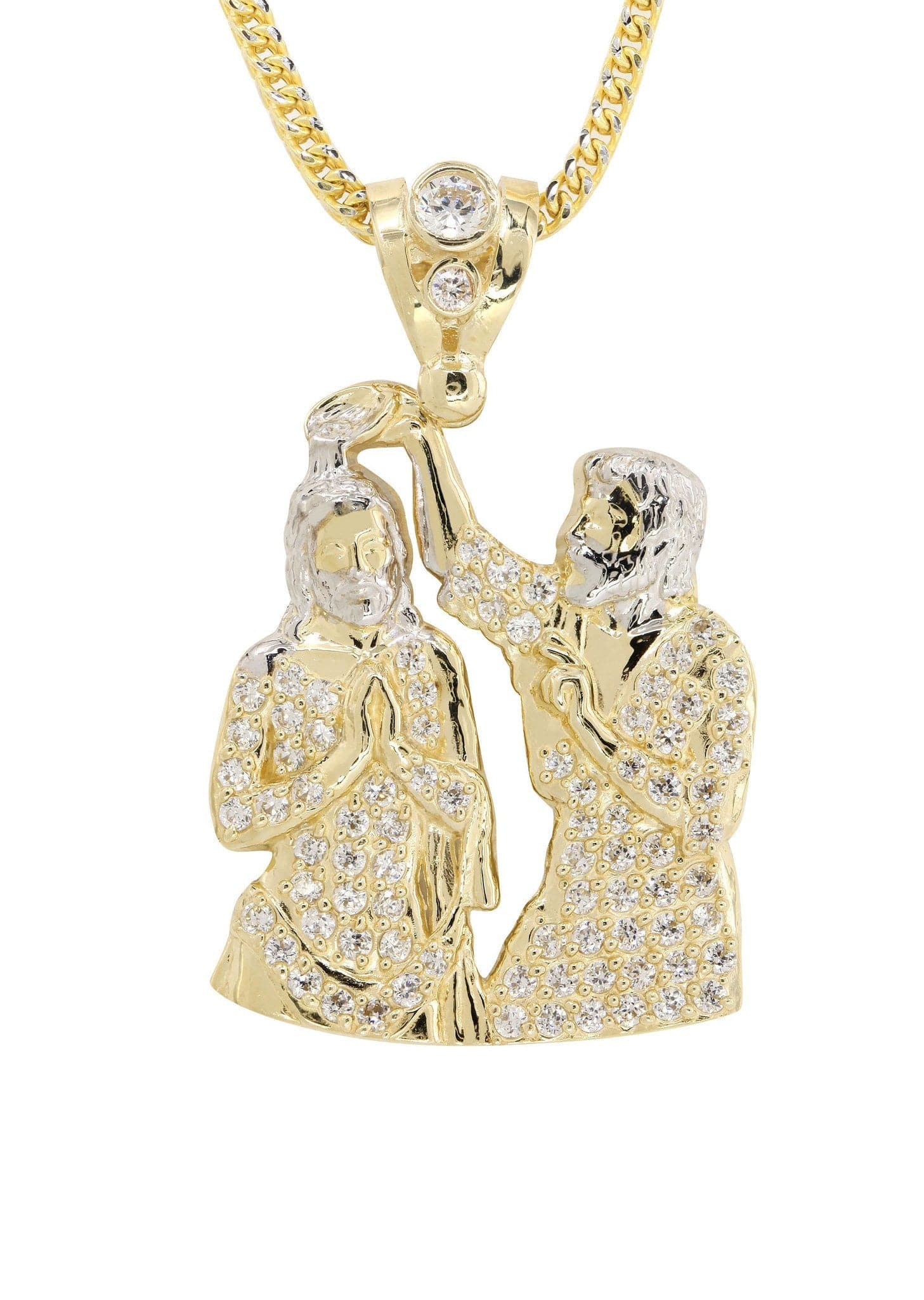 10K Yellow Gold Jesus Piece Chain | Appx. 15.3 Grams - Image 2