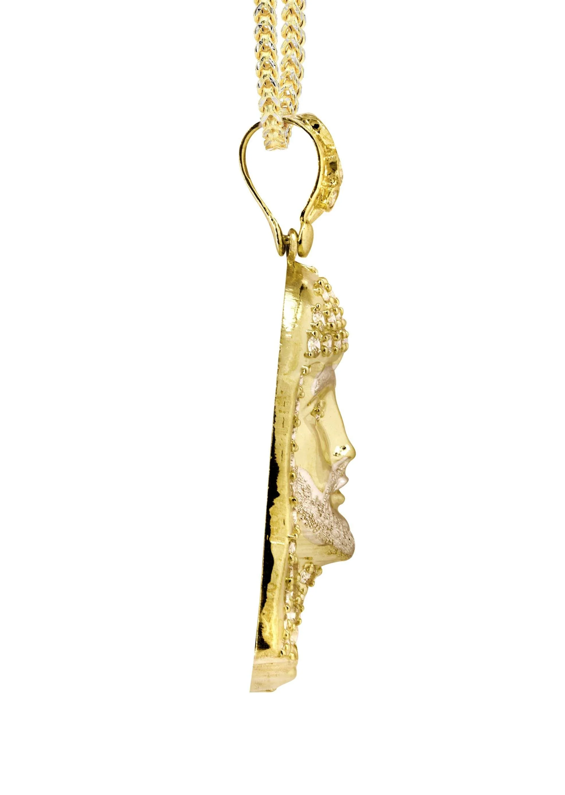 10K Yellow Gold Jesus Piece Chain | Appx. 21.5 Grams - Image 5