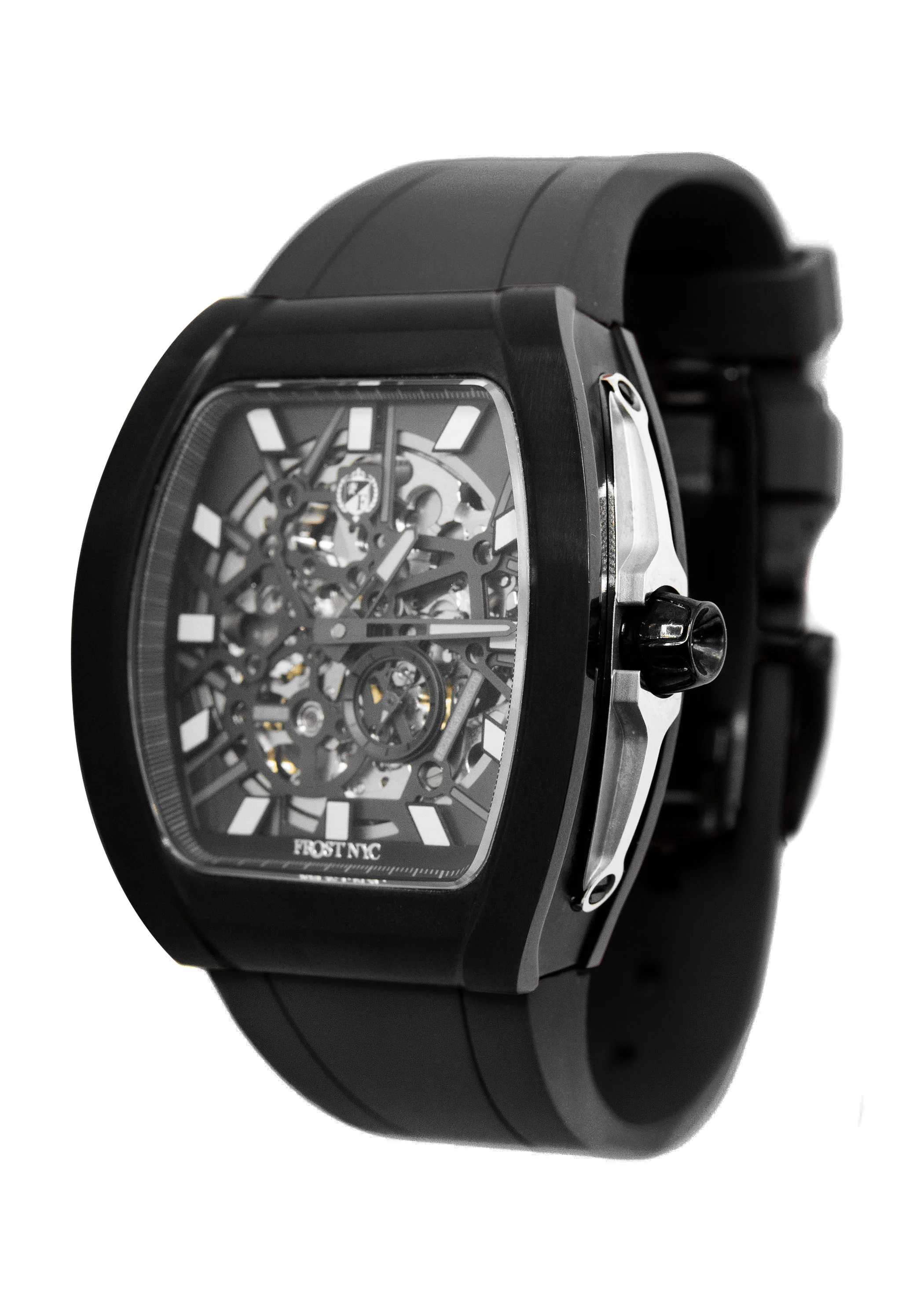 Frost NYC Mens Watch - Automatic Skeleton Sport Black Watch | FRST-01-SB| Black - Image 6
