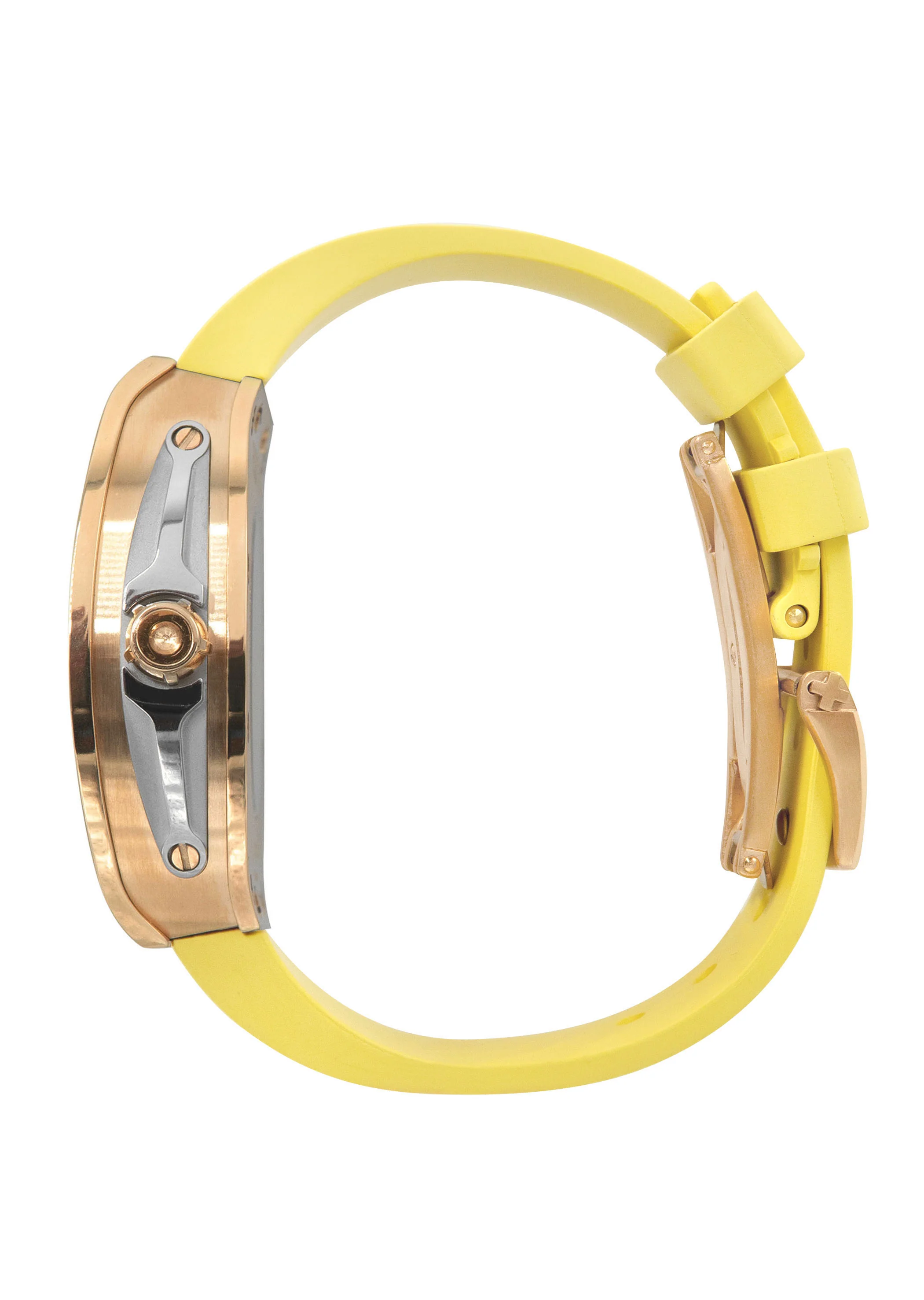 Frost NYC Mens Watch - Automatic Skeleton Rose Sport Watch | FRST-01-RC | Yellow - Image 4