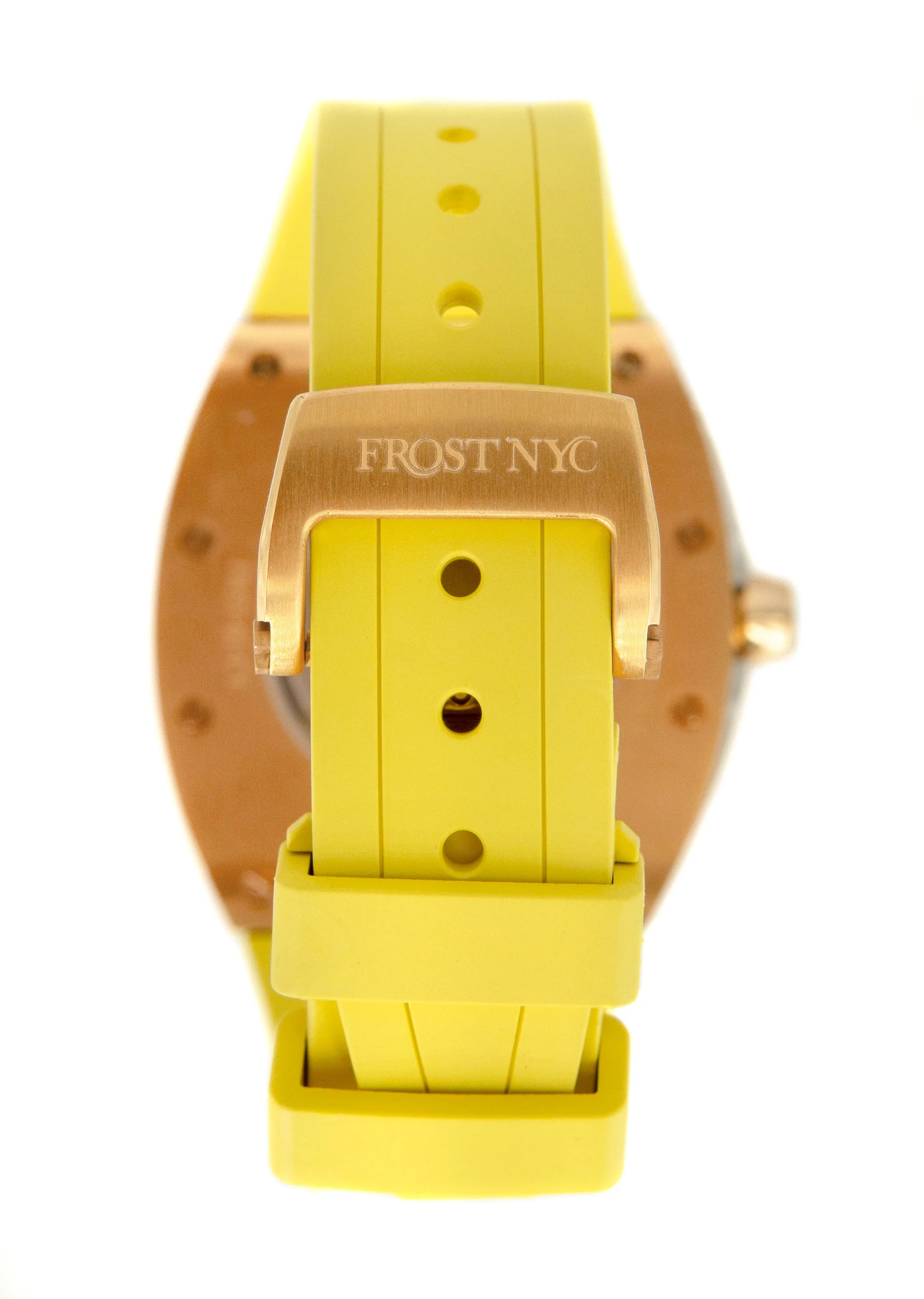 Frost NYC Mens Watch - Automatic Skeleton Rose Sport Watch | FRST-01-RC | Yellow - Image 7