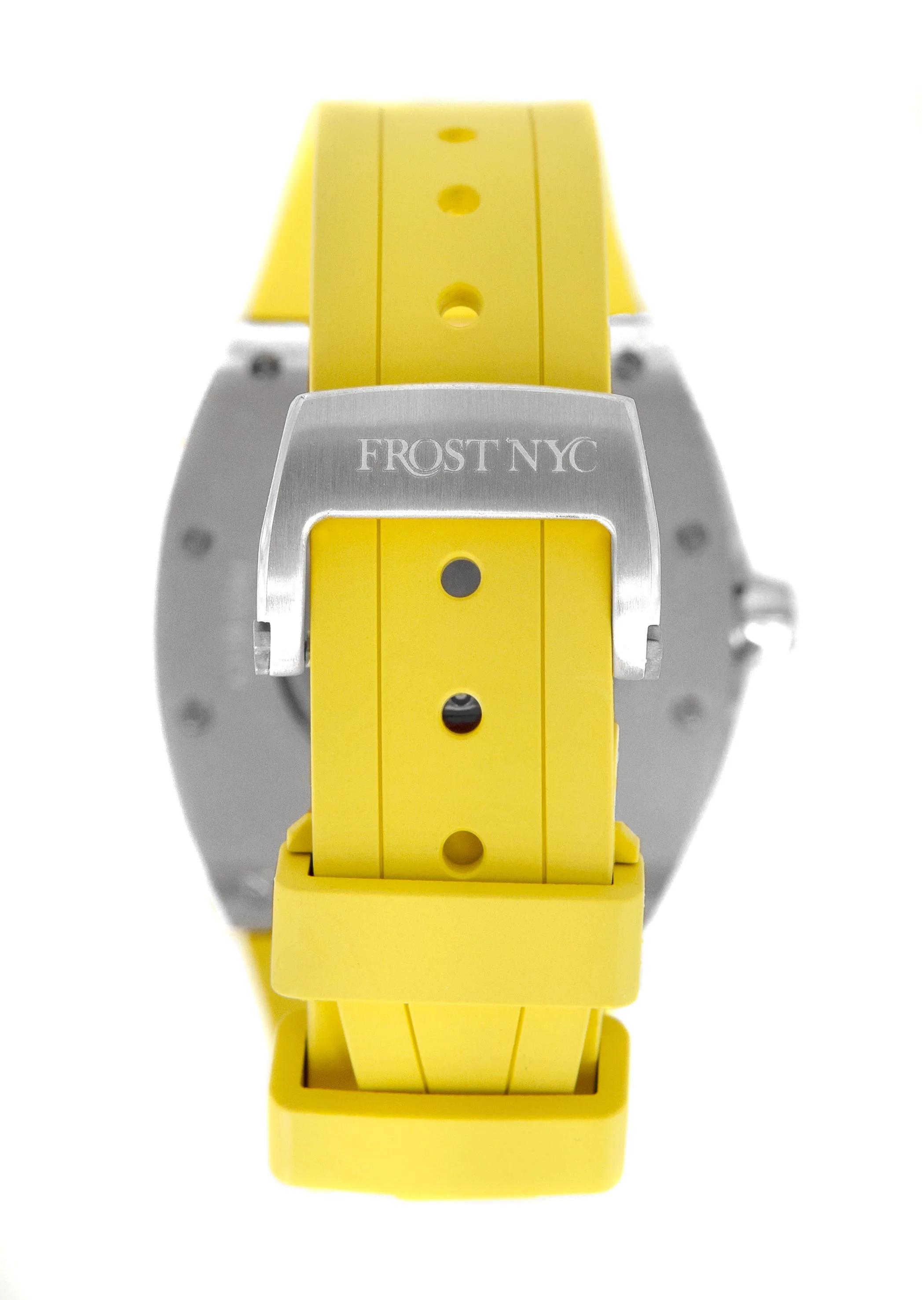 Frost NYC Mens Watch - Automatic Skeleton Stainless Steel Sport Watch | FRST-01-SS | Yellow - Image 7