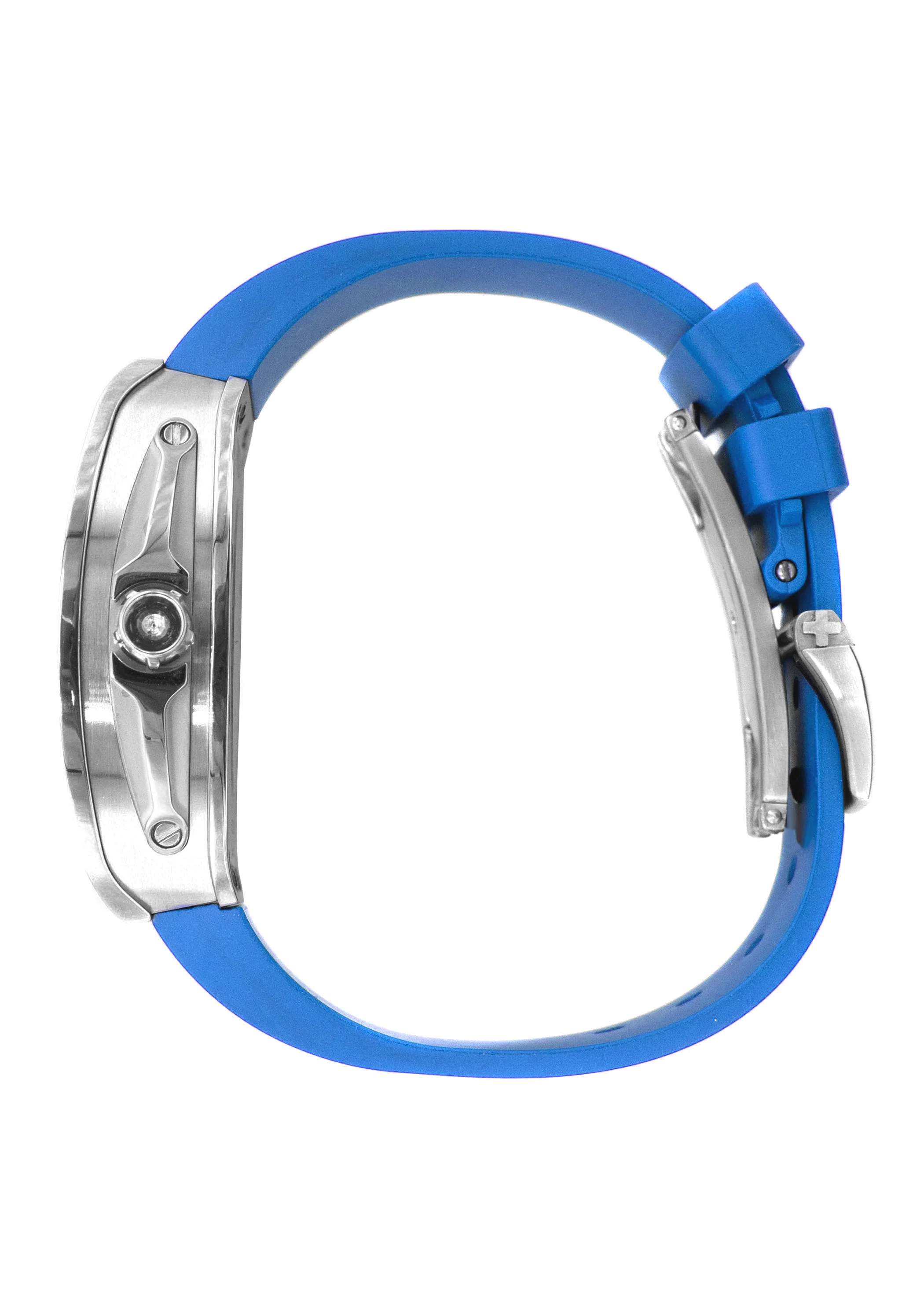 Frost NYC Mens Watch - Automatic Skeleton Stainless Steel Sport Watch | FRST-01-SS | Blue - Image 4