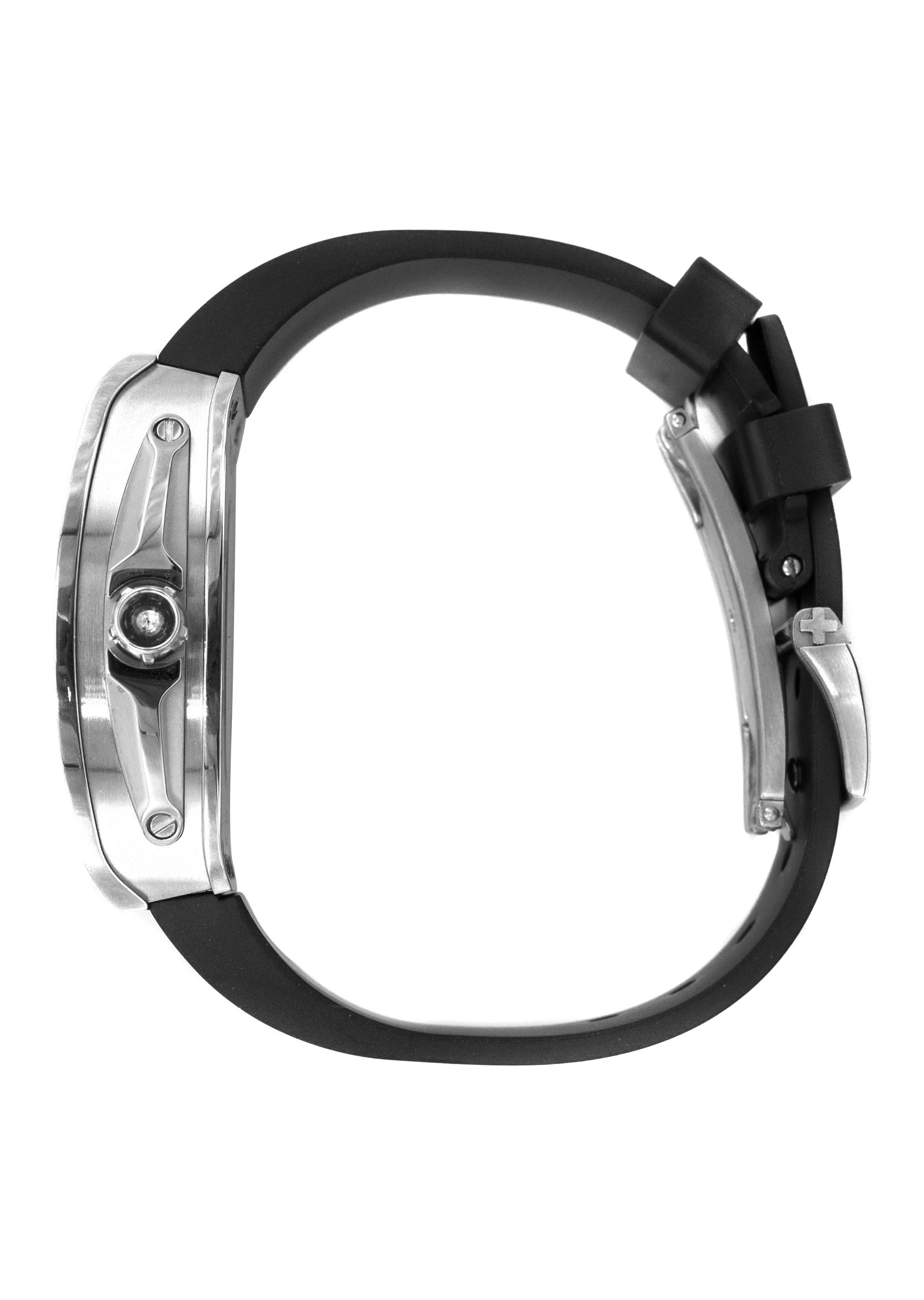 Frost NYC Mens Watch - Automatic Skeleton Stainless Steel Sport Watch | FRST-01-SS | Black - Image 4
